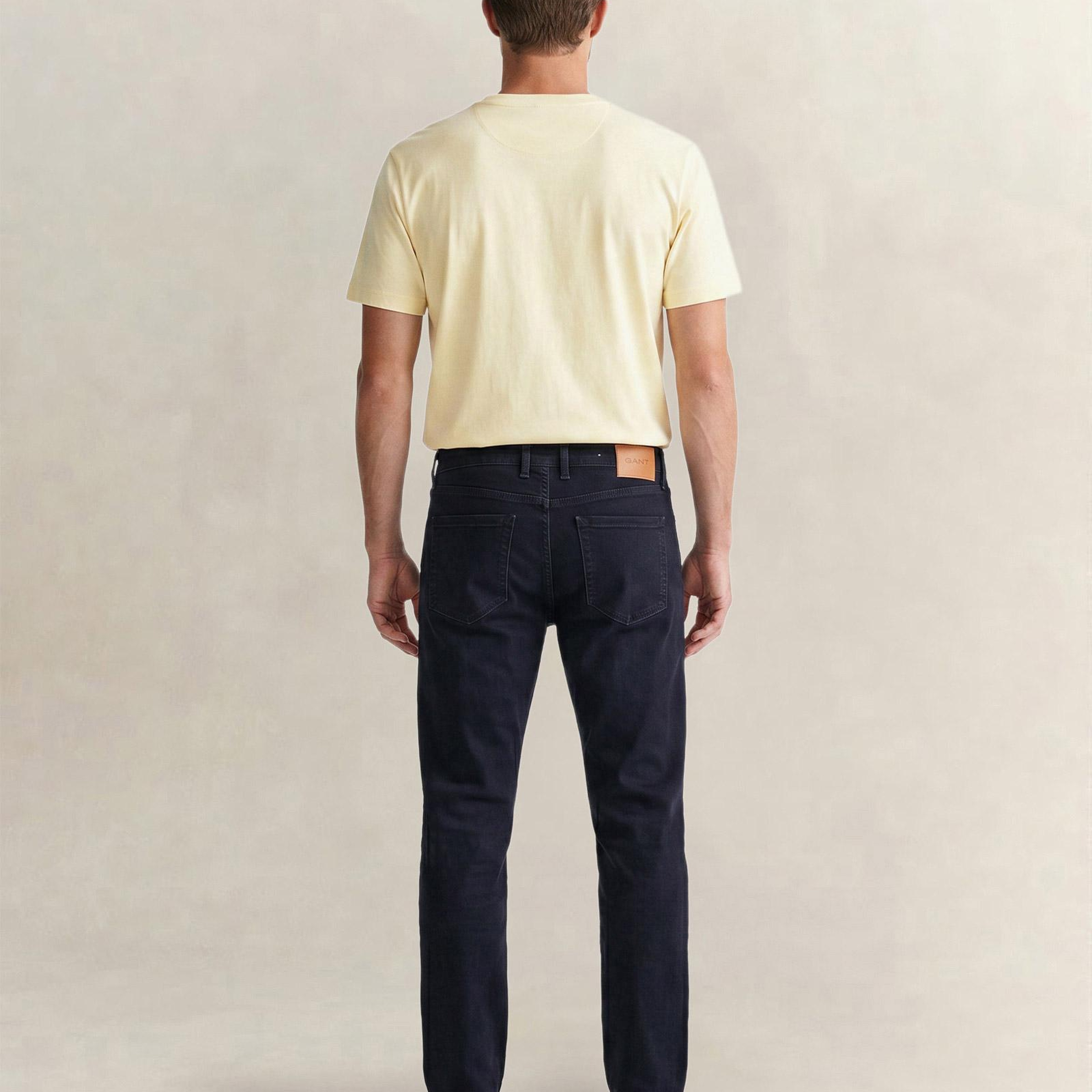 GANT Erkek Lacivert Regular Fit Logolu Jean