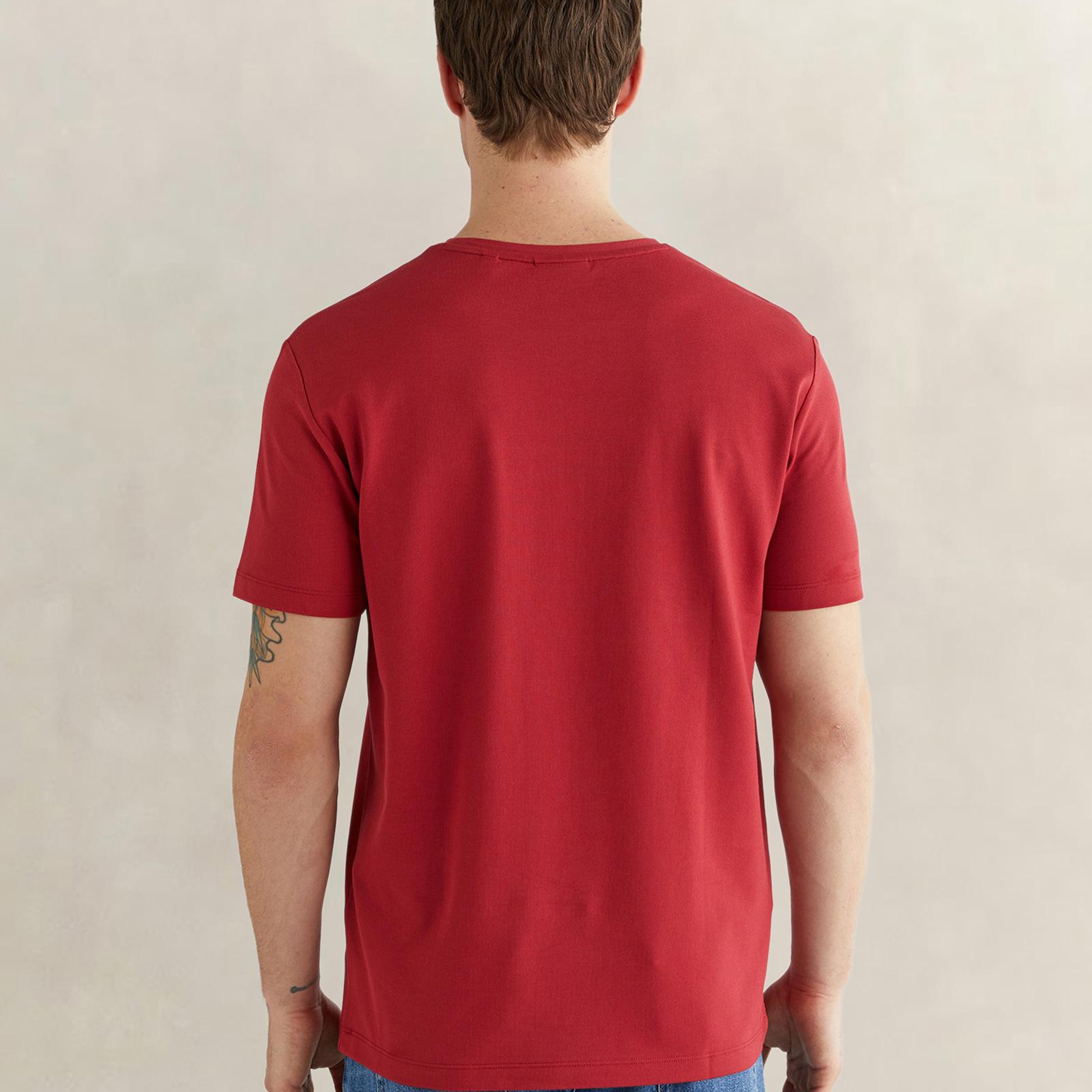 GANT Erkek Kırmızı Kısa Kollu T-Shirt