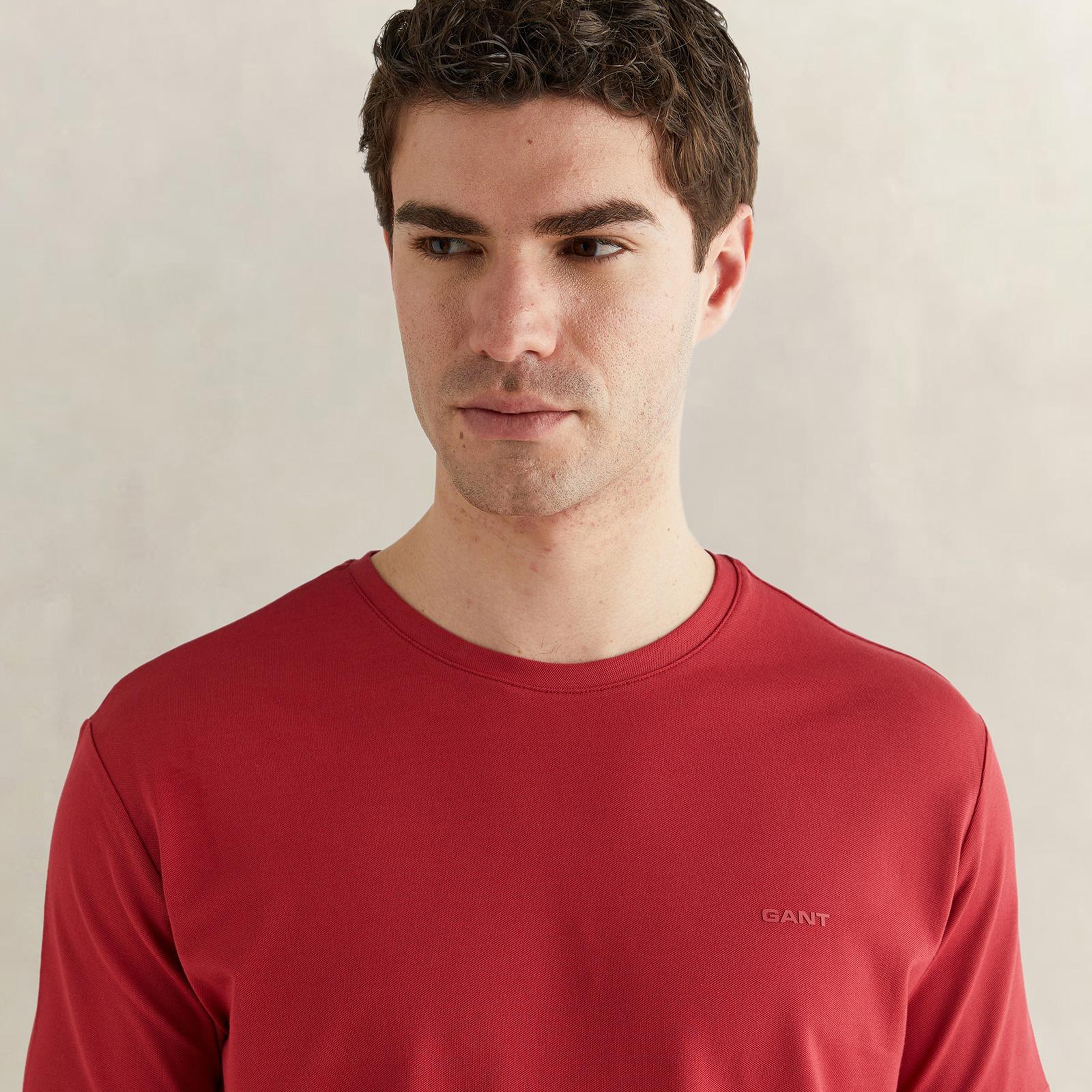 GANT Erkek Kırmızı Kısa Kollu T-Shirt
