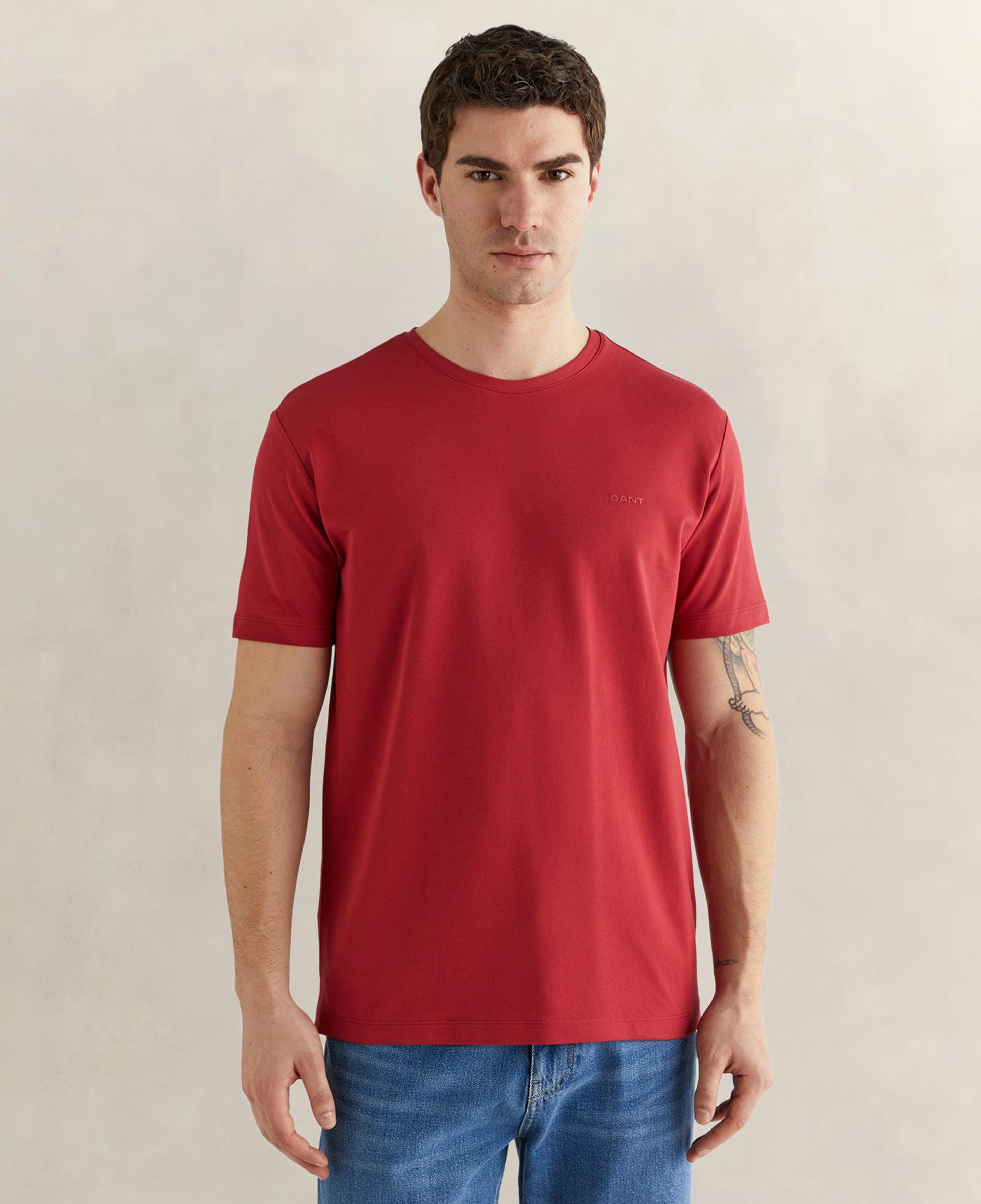 GANT Erkek Kırmızı Kısa Kollu T-Shirt