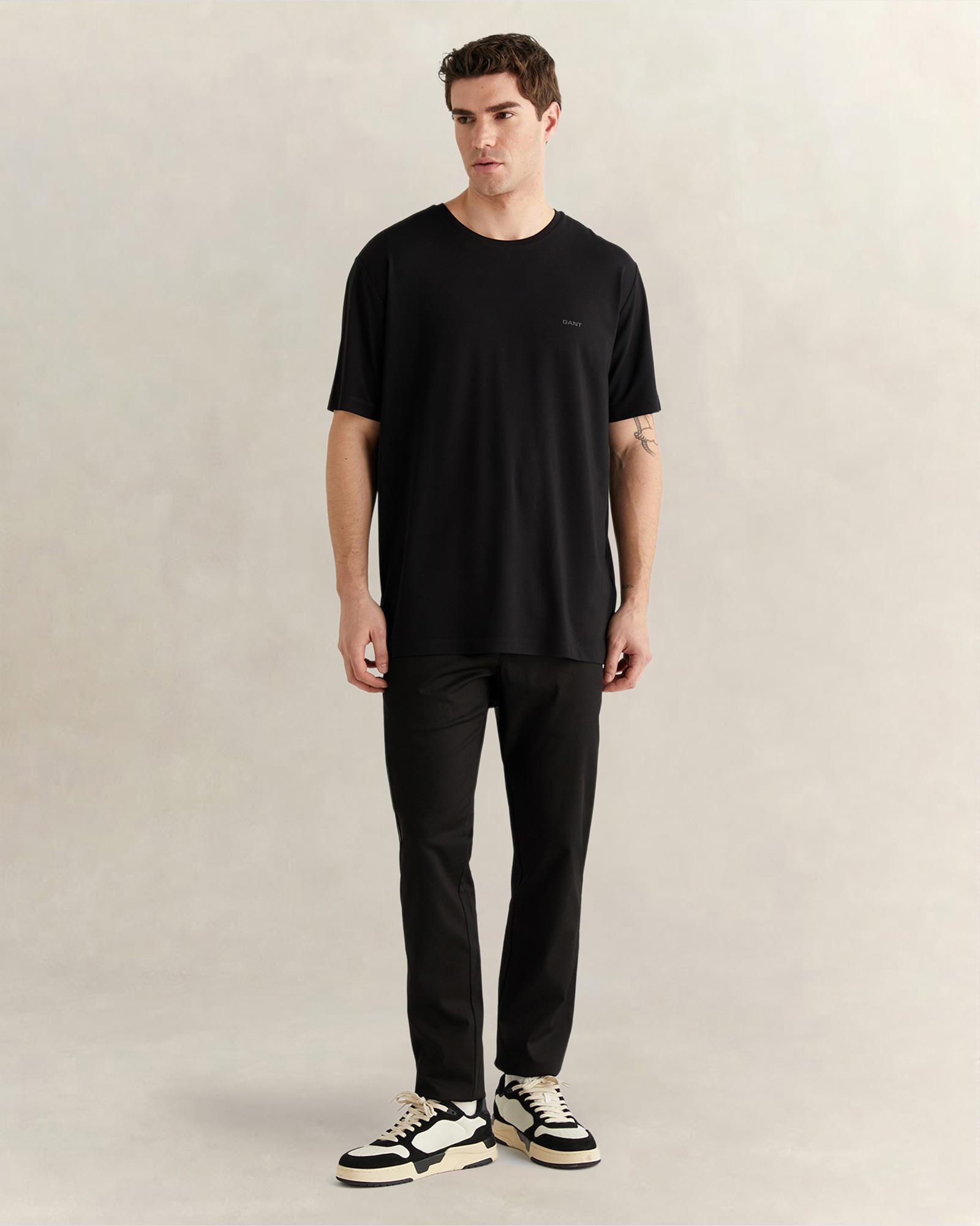 GANT Erkek Siyah Slim Fit Pantolon