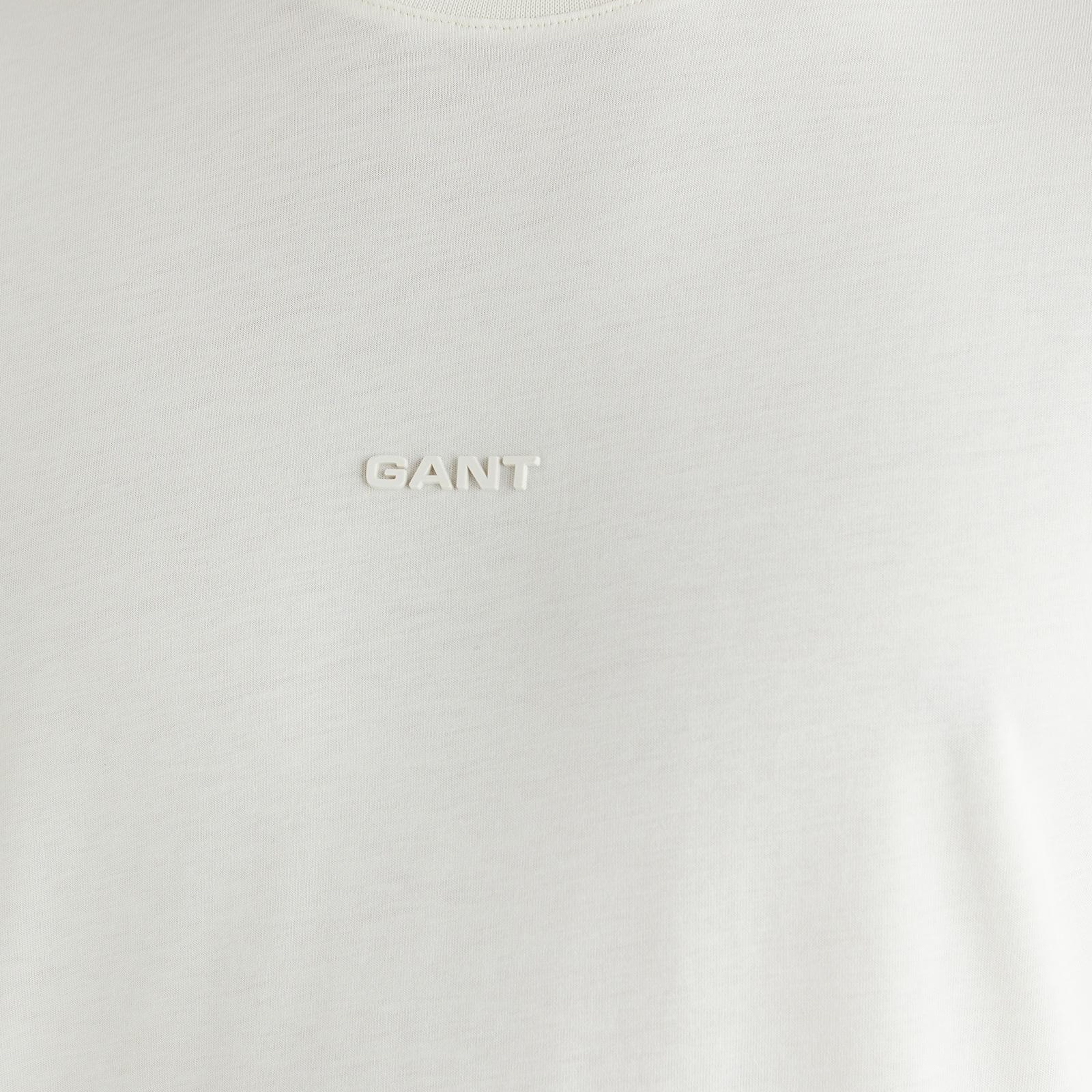 GANT Erkek Beyaz Kısa Kollu T-Shirt