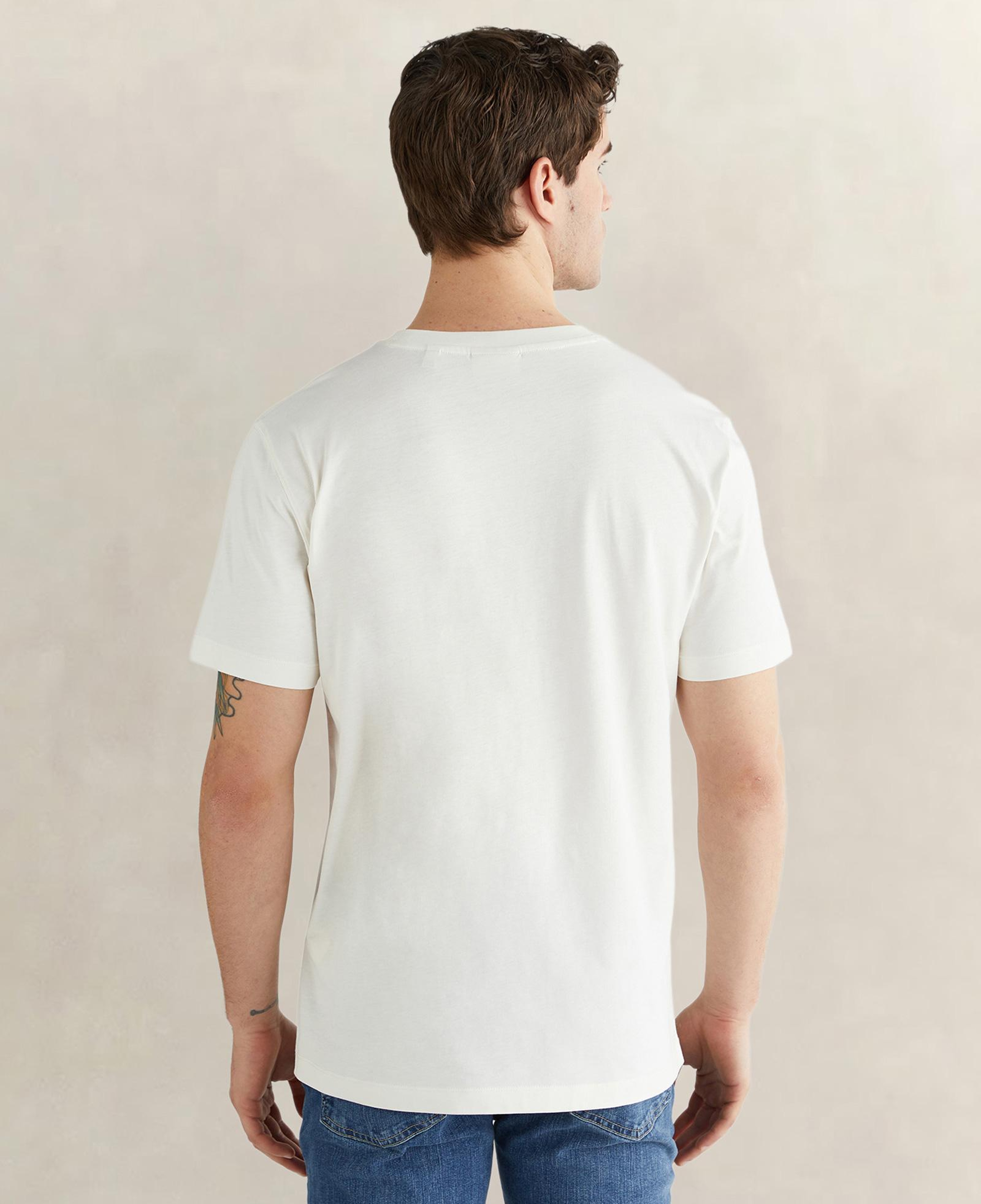 GANT Erkek Beyaz Kısa Kollu T-Shirt