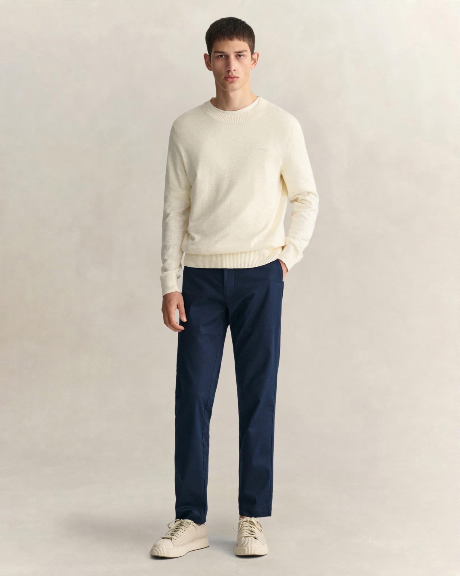 GANT Erkek Lacivert Slim Fit Pantolon