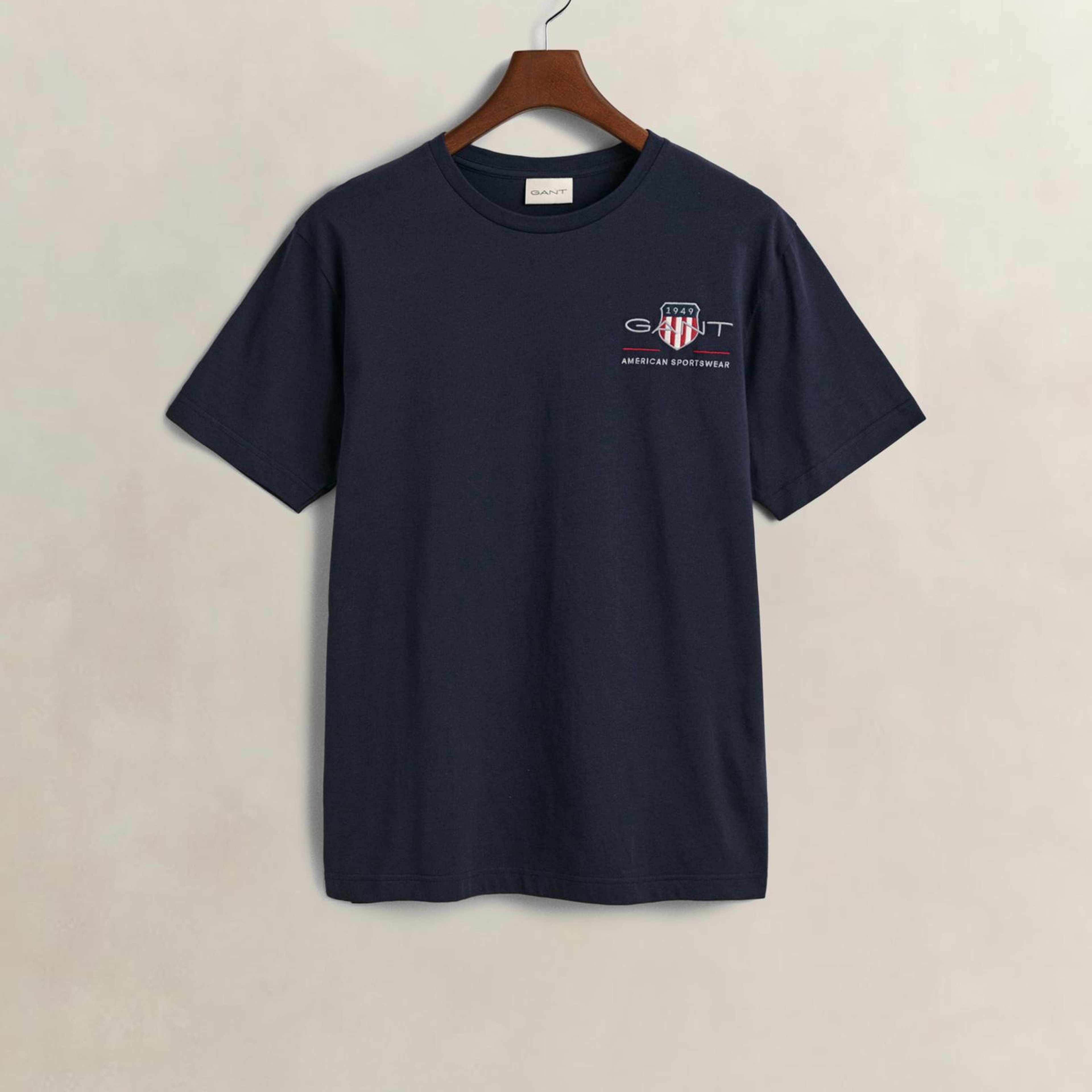 GANT Erkek Lacivert Regular Fit T-Shirt