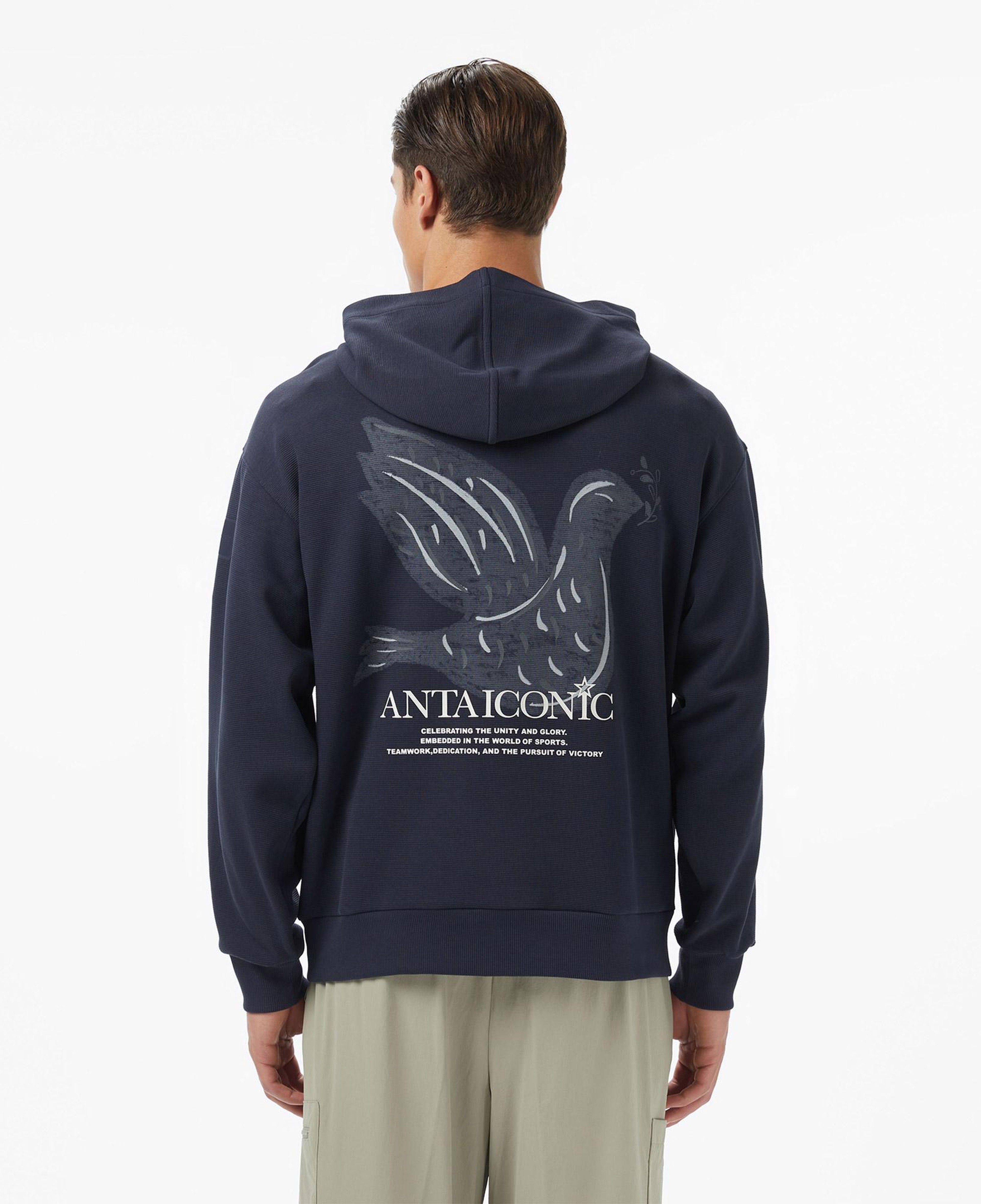 Anta Iconic Erkek Mavi Sweatshirt
