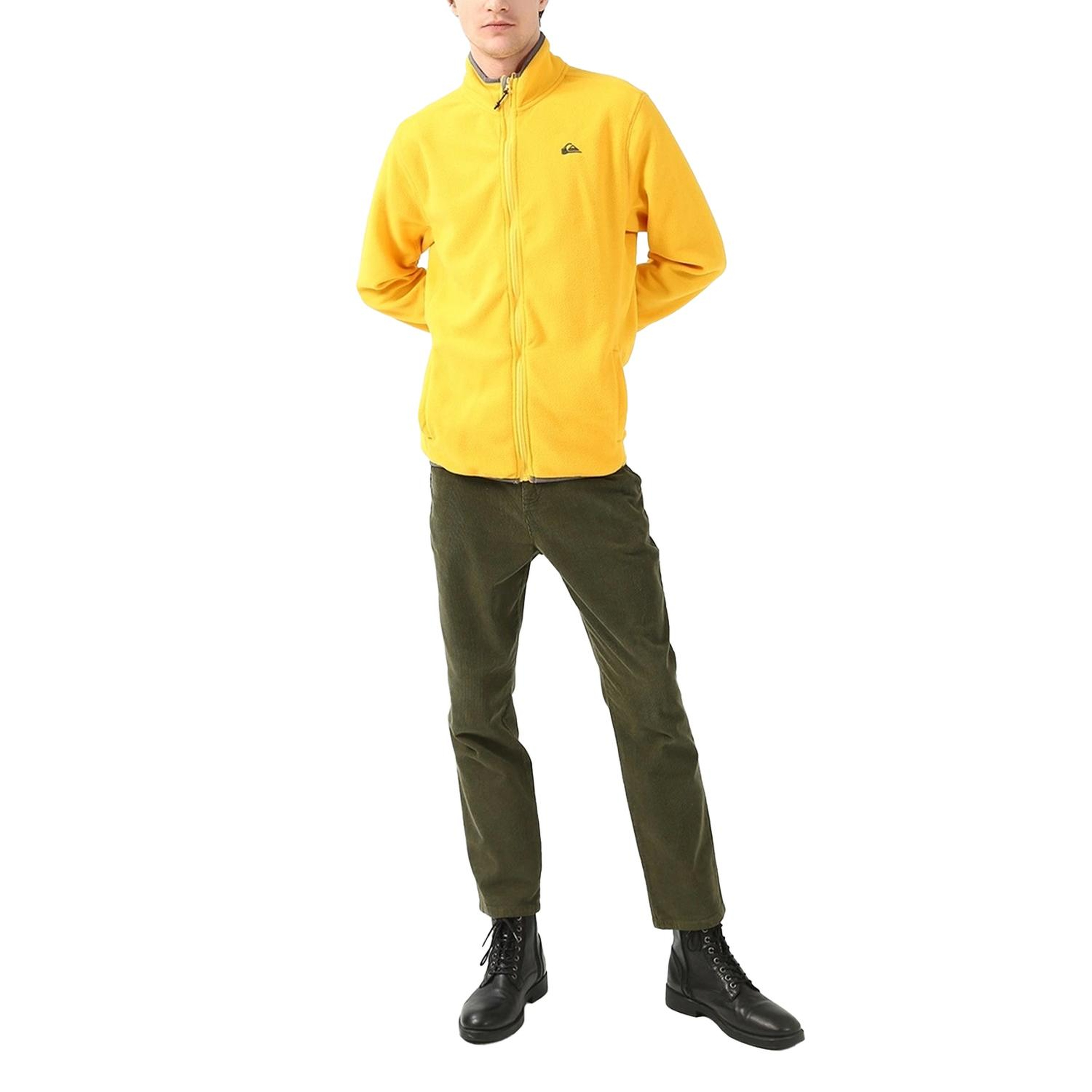 Quiksilver Mission Fz Erkek Sarı Polar Ceket