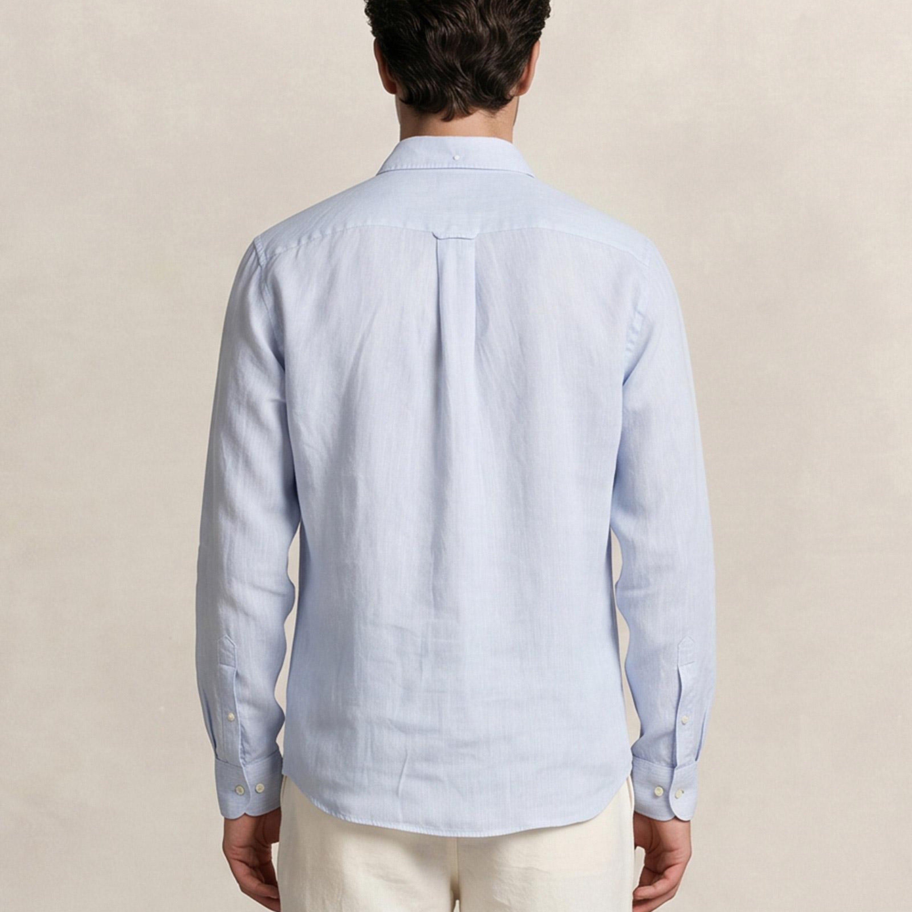 GANT Erkek Mavi Regular Fit Gömlek