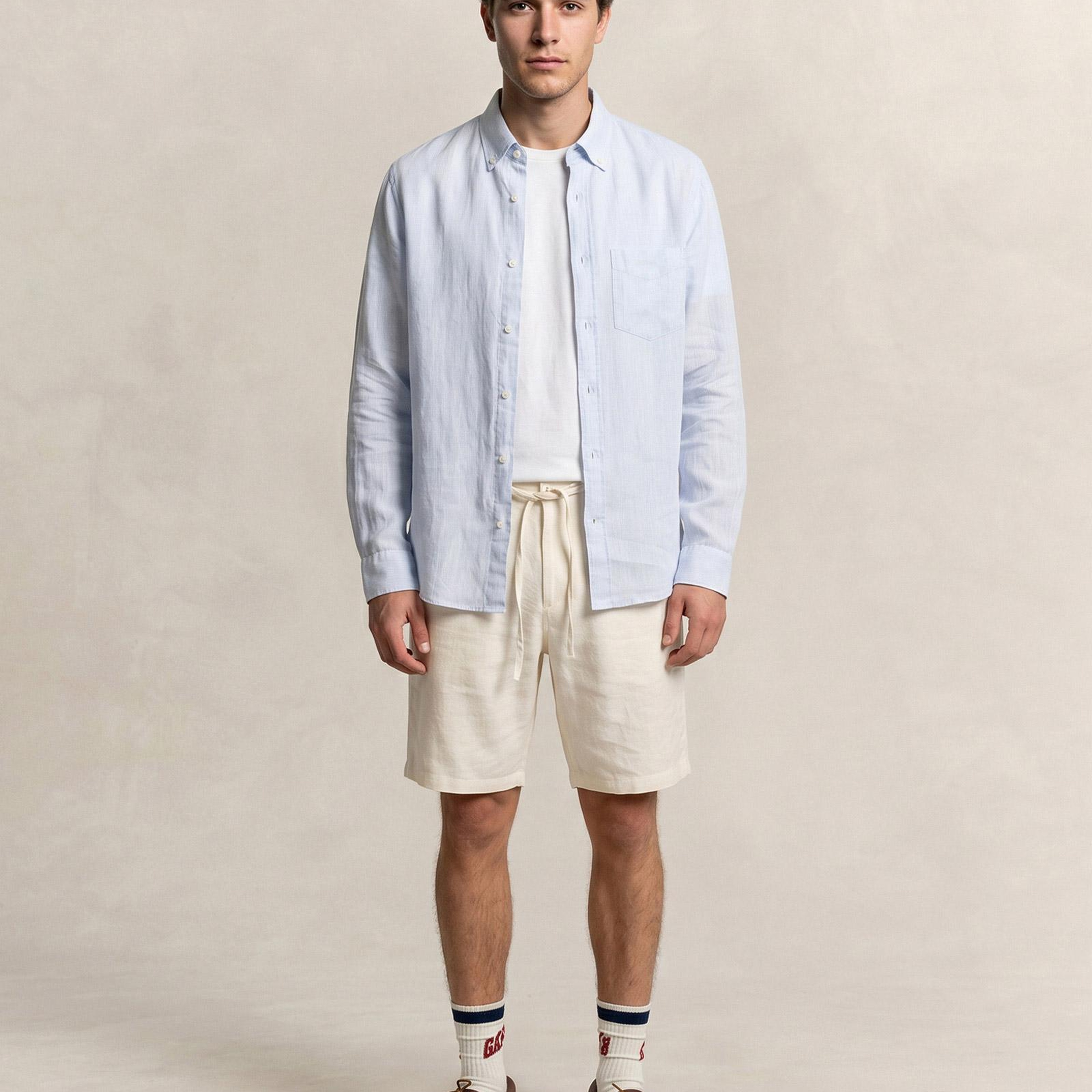 GANT Erkek Mavi Regular Fit Gömlek