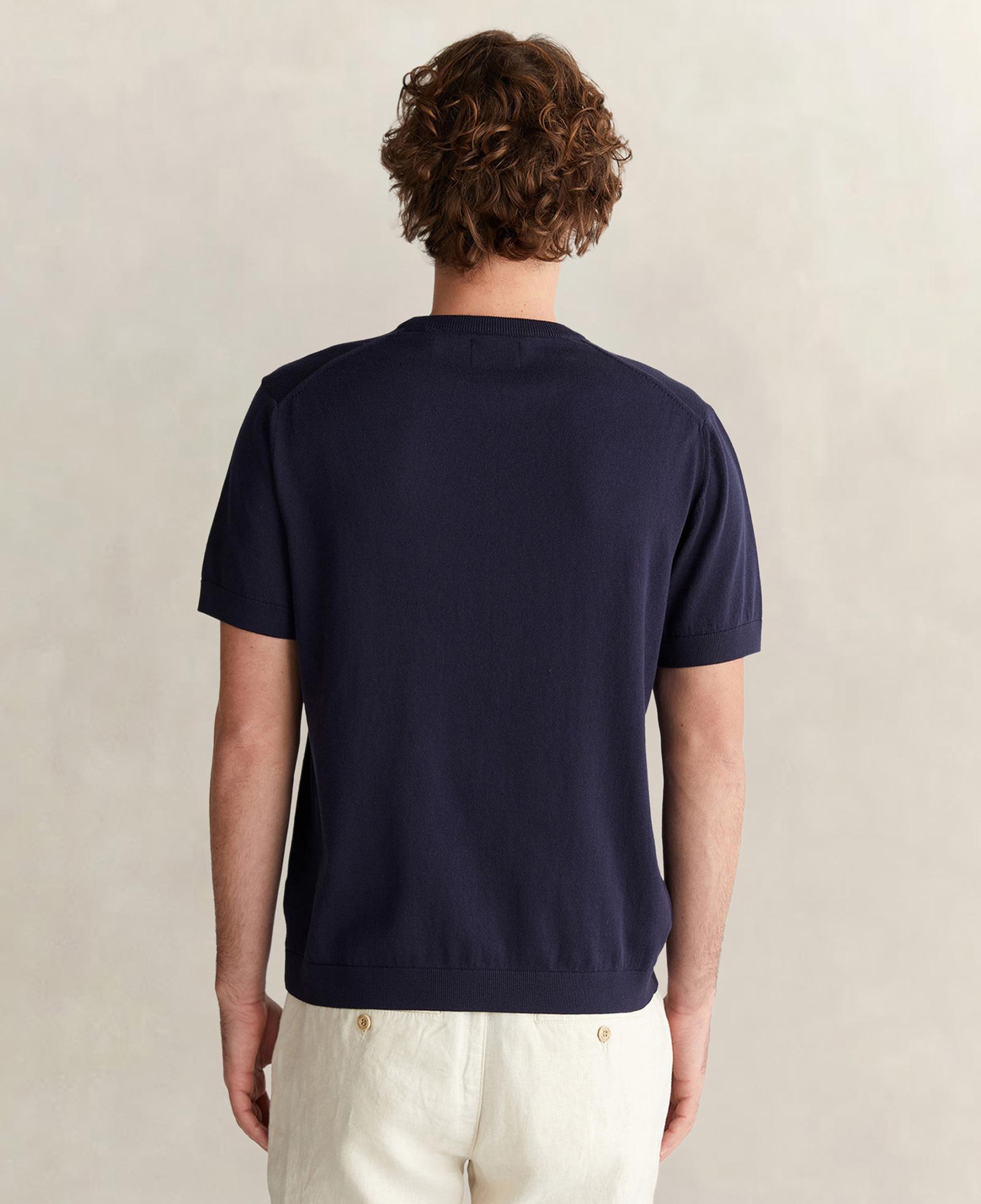 GANT Erkek Lacivert Regular Fit Bisiklet Yaka Kısa Kollu T-Shirt