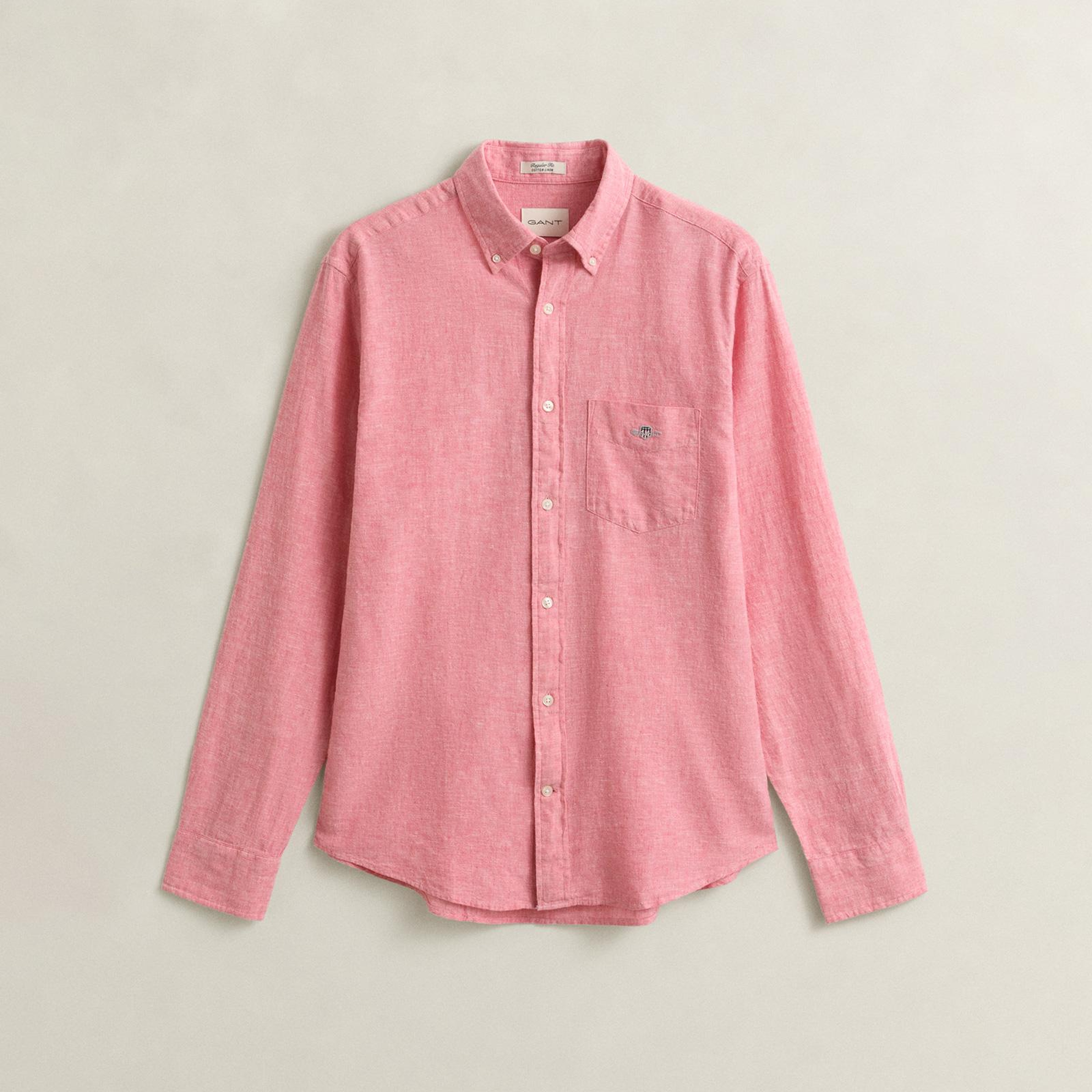 GANT Erkek Pembe Regular Fit Logolu Gömlek