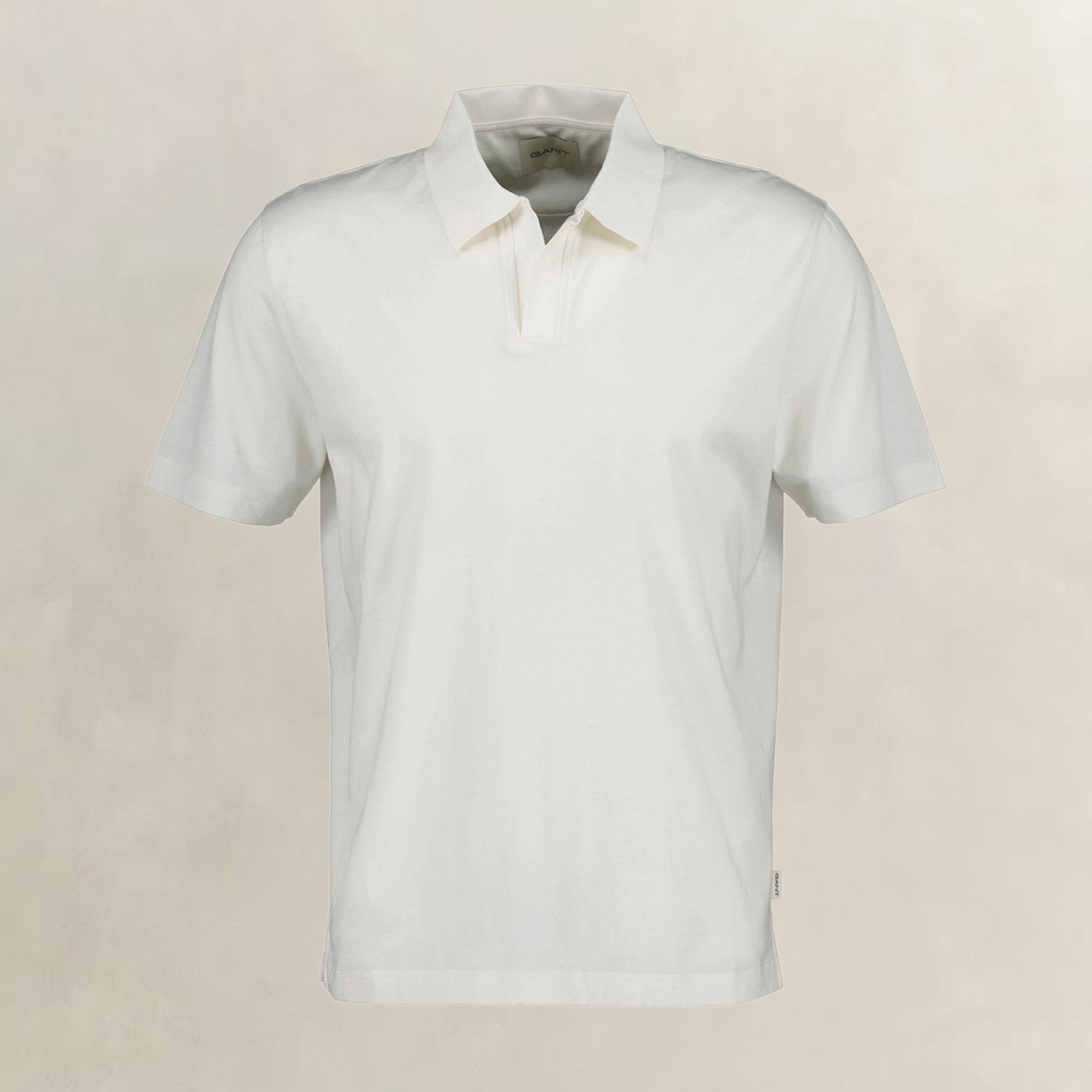 GANT Erkek Beyaz Regular Fit Polo Yaka T-Shirt