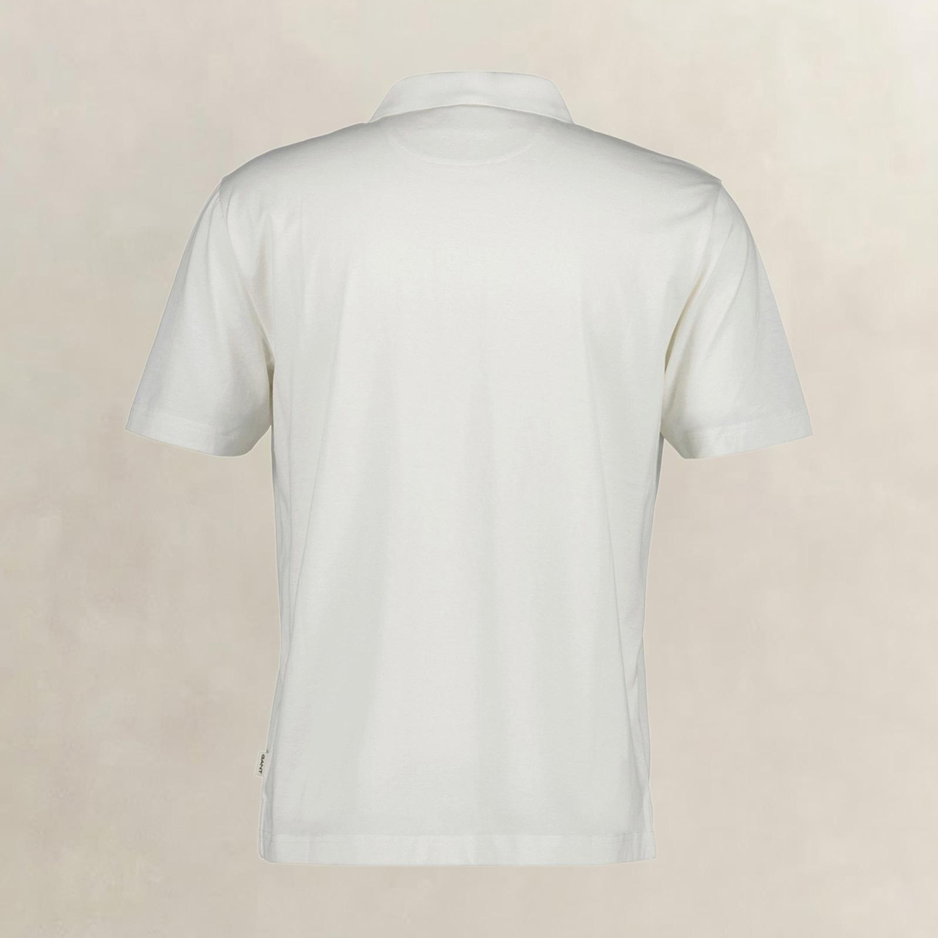 GANT Erkek Beyaz Regular Fit Polo Yaka T-Shirt