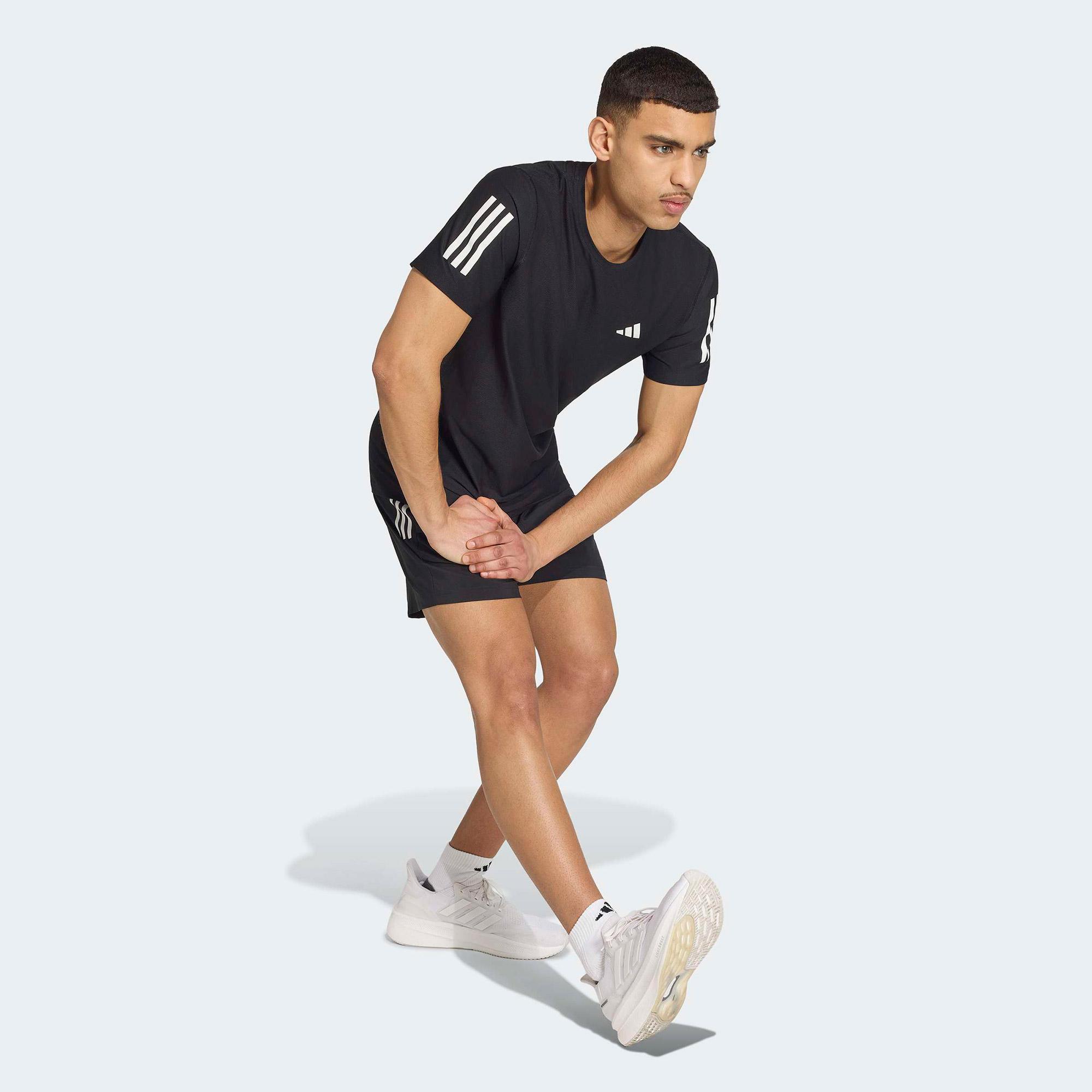 adidas Own The Run Erkek Siyah Koşu T-Shirt