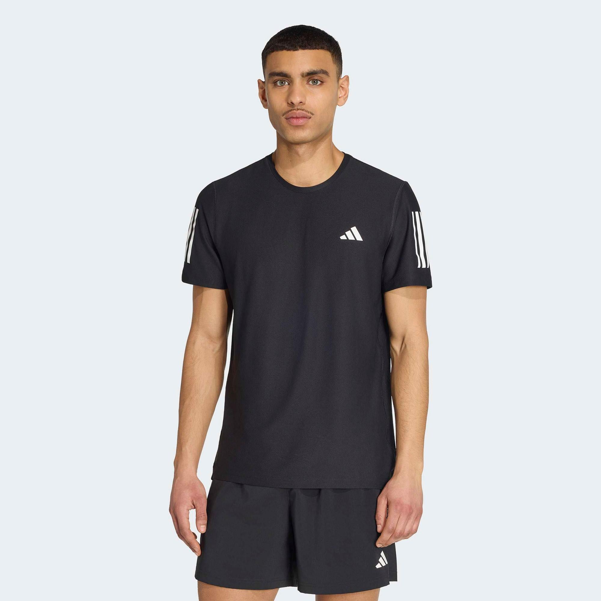 adidas Own The Run Erkek Siyah Koşu T-Shirt