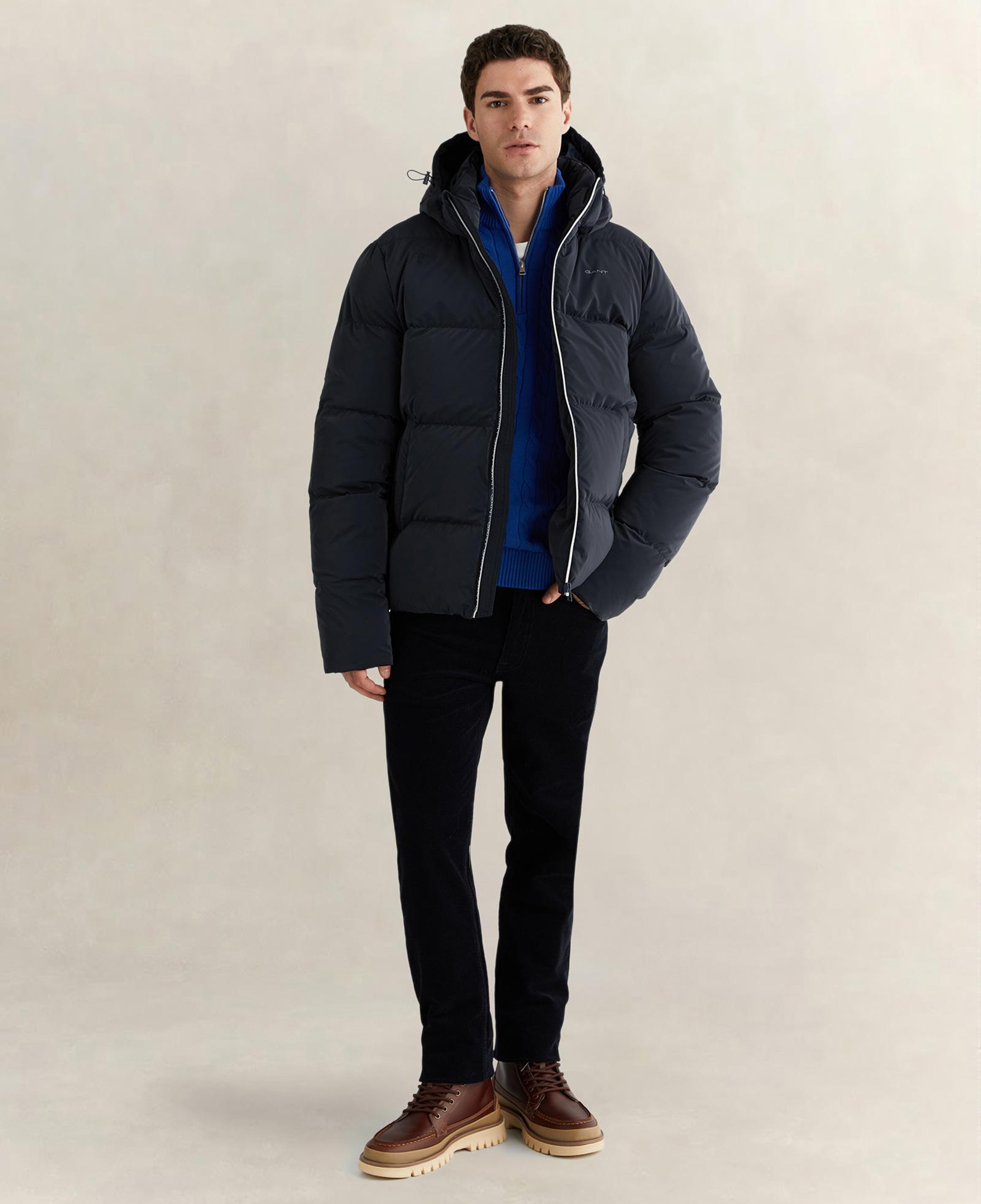 GANT Erkek Lacivert Regular Fit Fermuarlı Mont