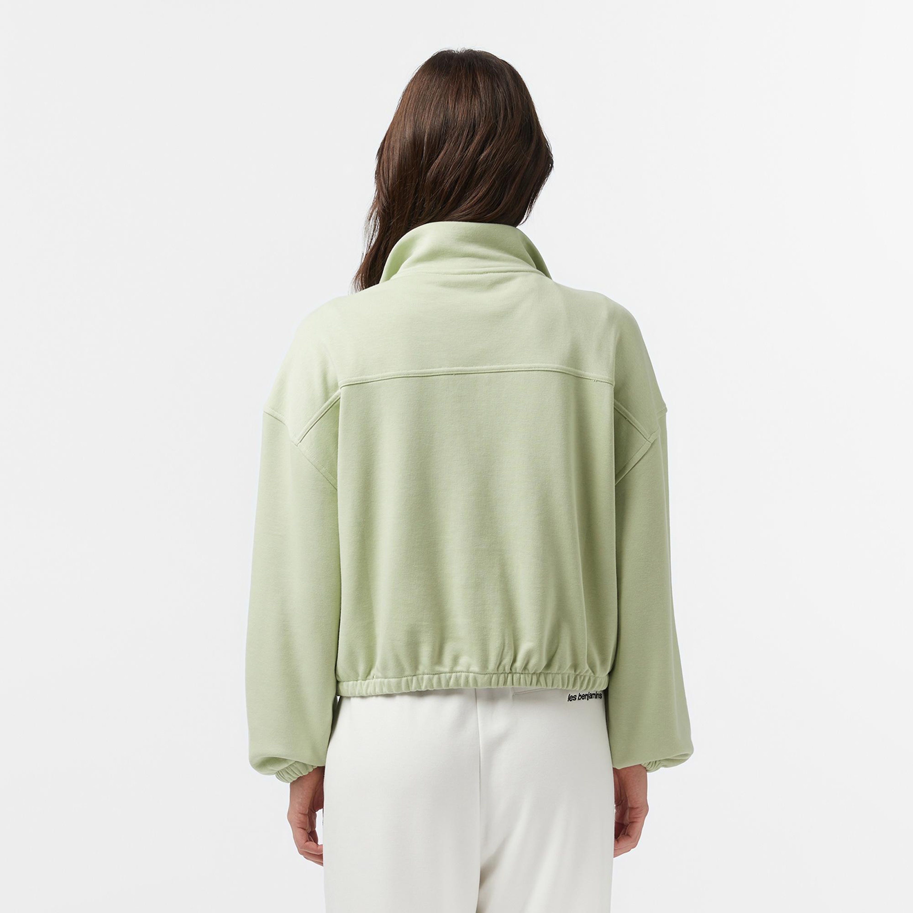 Les Benjamins Essentials 302 Kadın Yeşil Sweatshirt