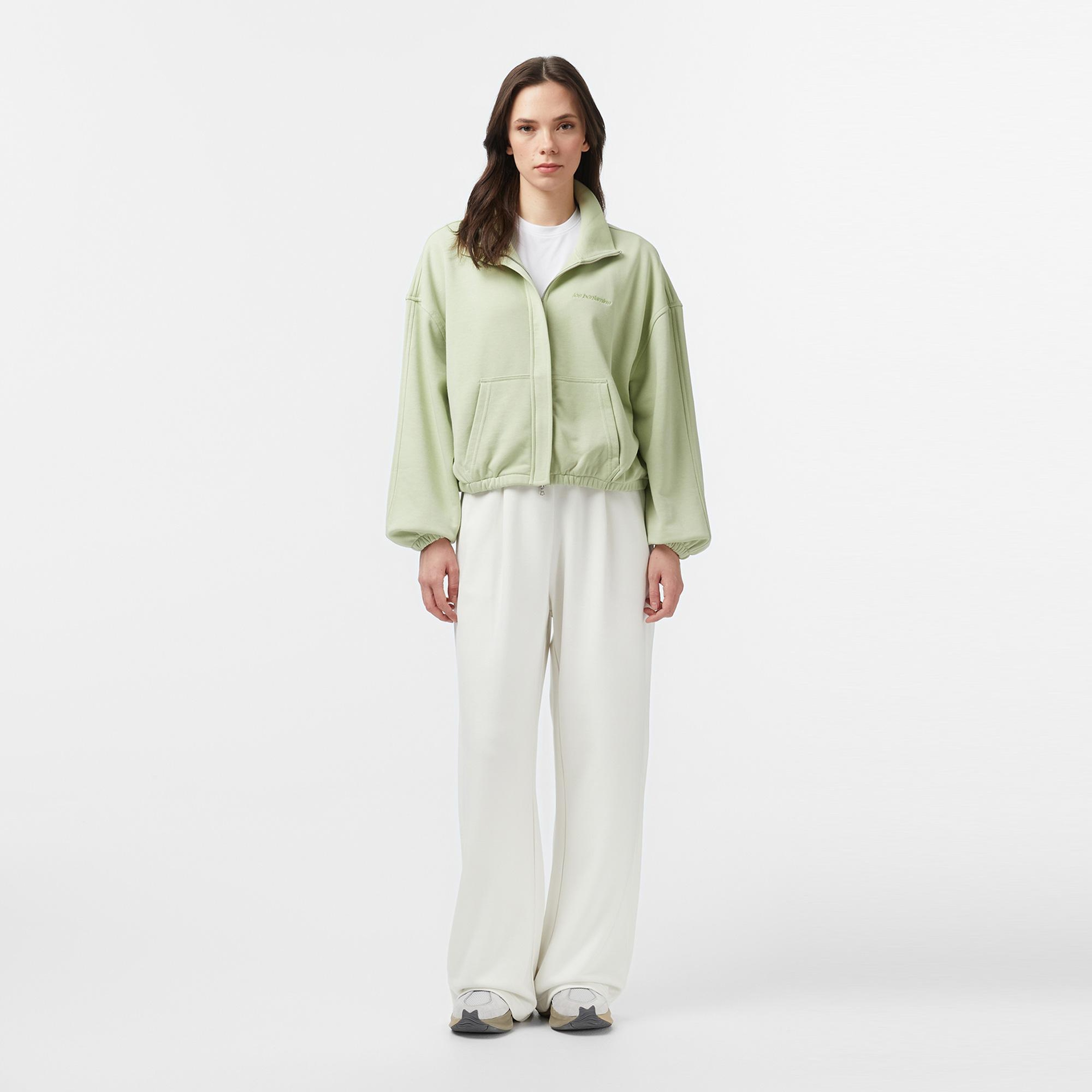Les Benjamins Essentials 302 Kadın Yeşil Sweatshirt