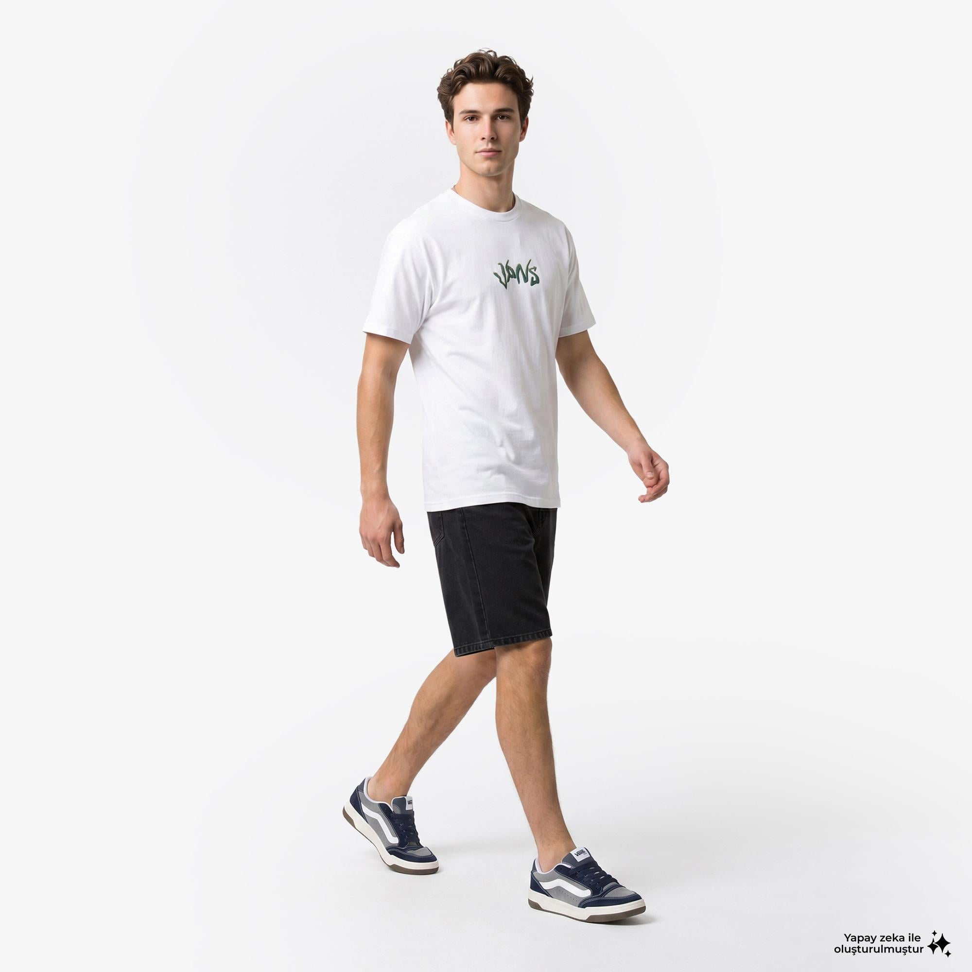 Vans Wild Circle Erkek Beyaz T-Shirt