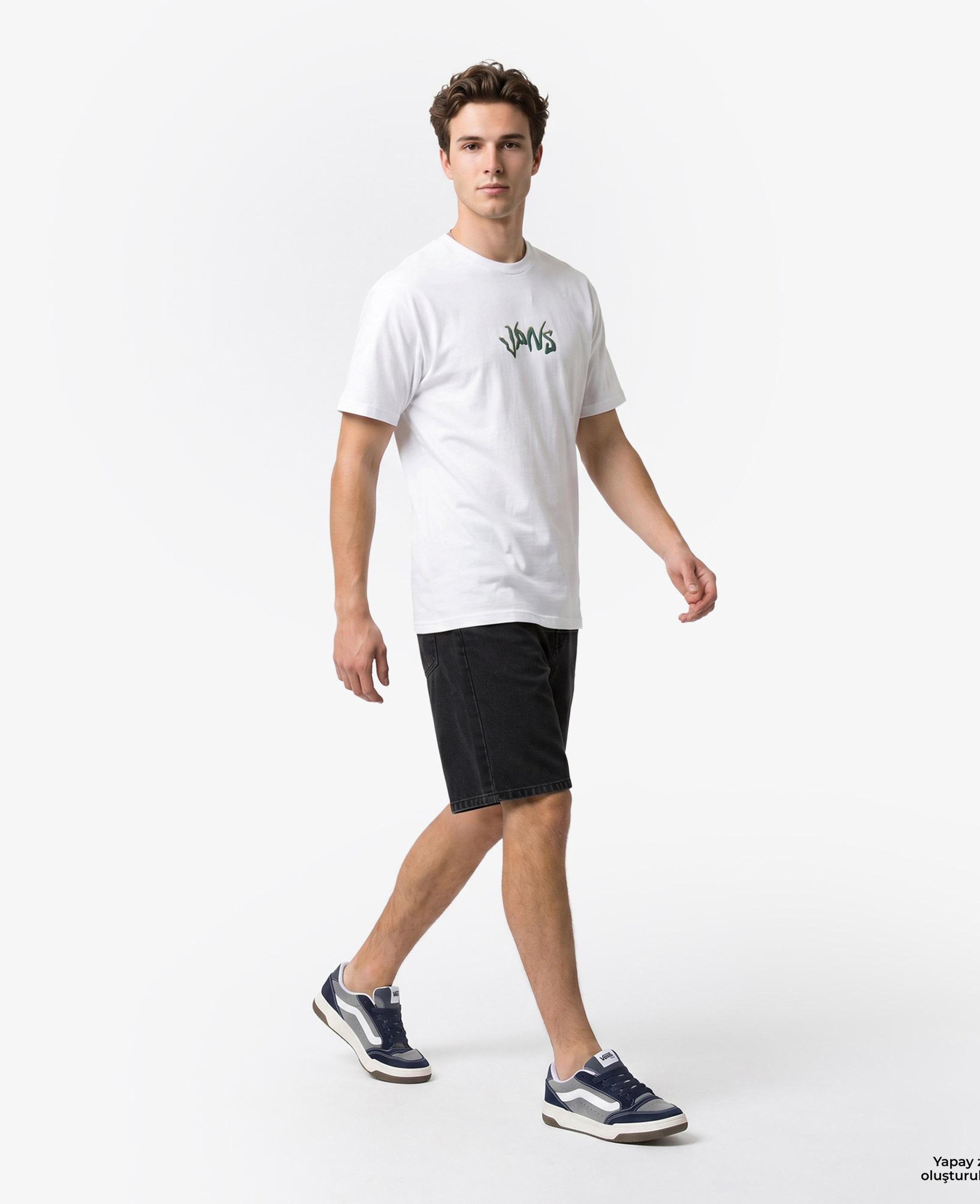 Vans Wild Circle Erkek Beyaz T-Shirt