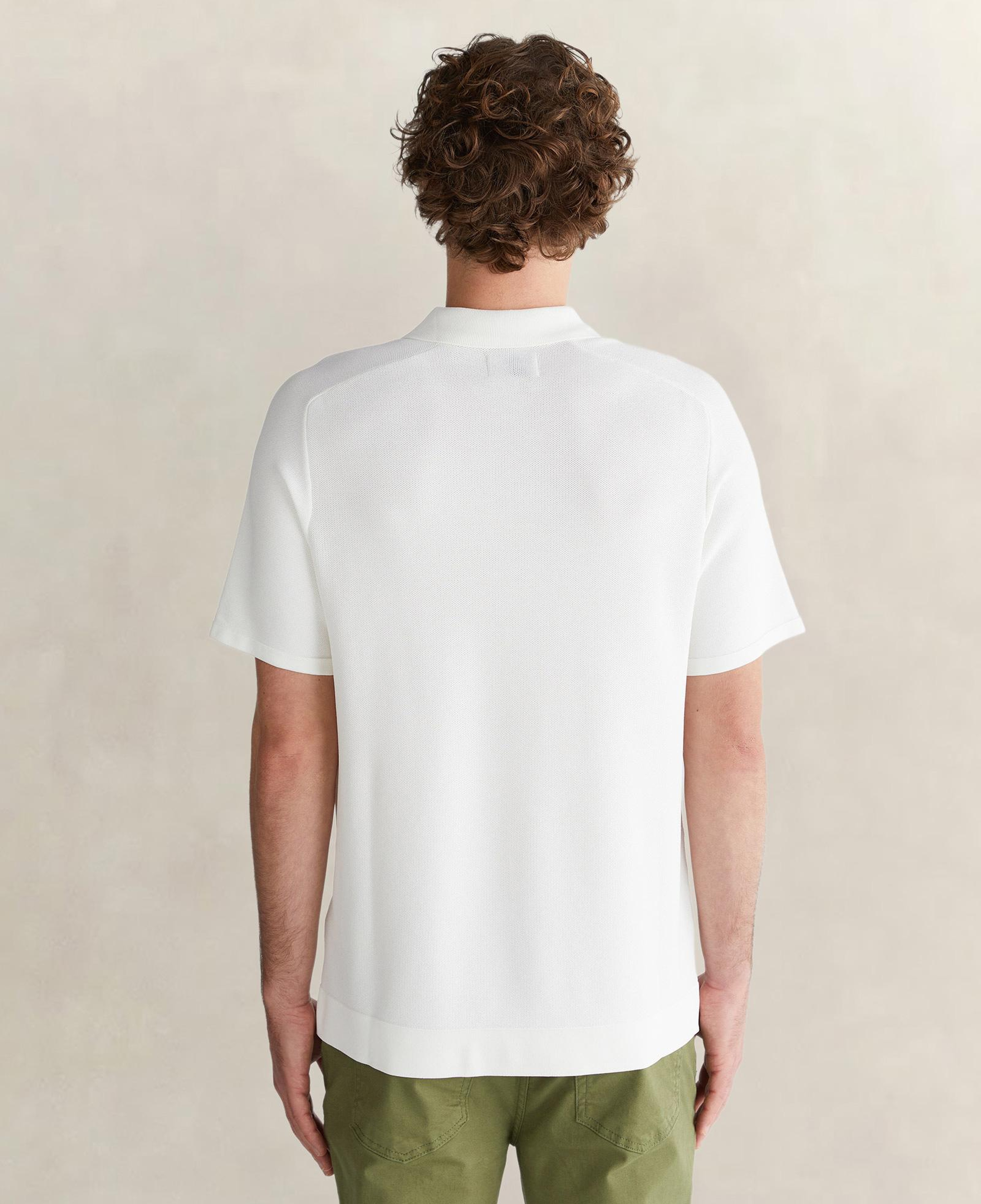 GANT Erkek Beyaz Regular Fit Yarım Fermuarlı Kısa Kollu T-Shirt