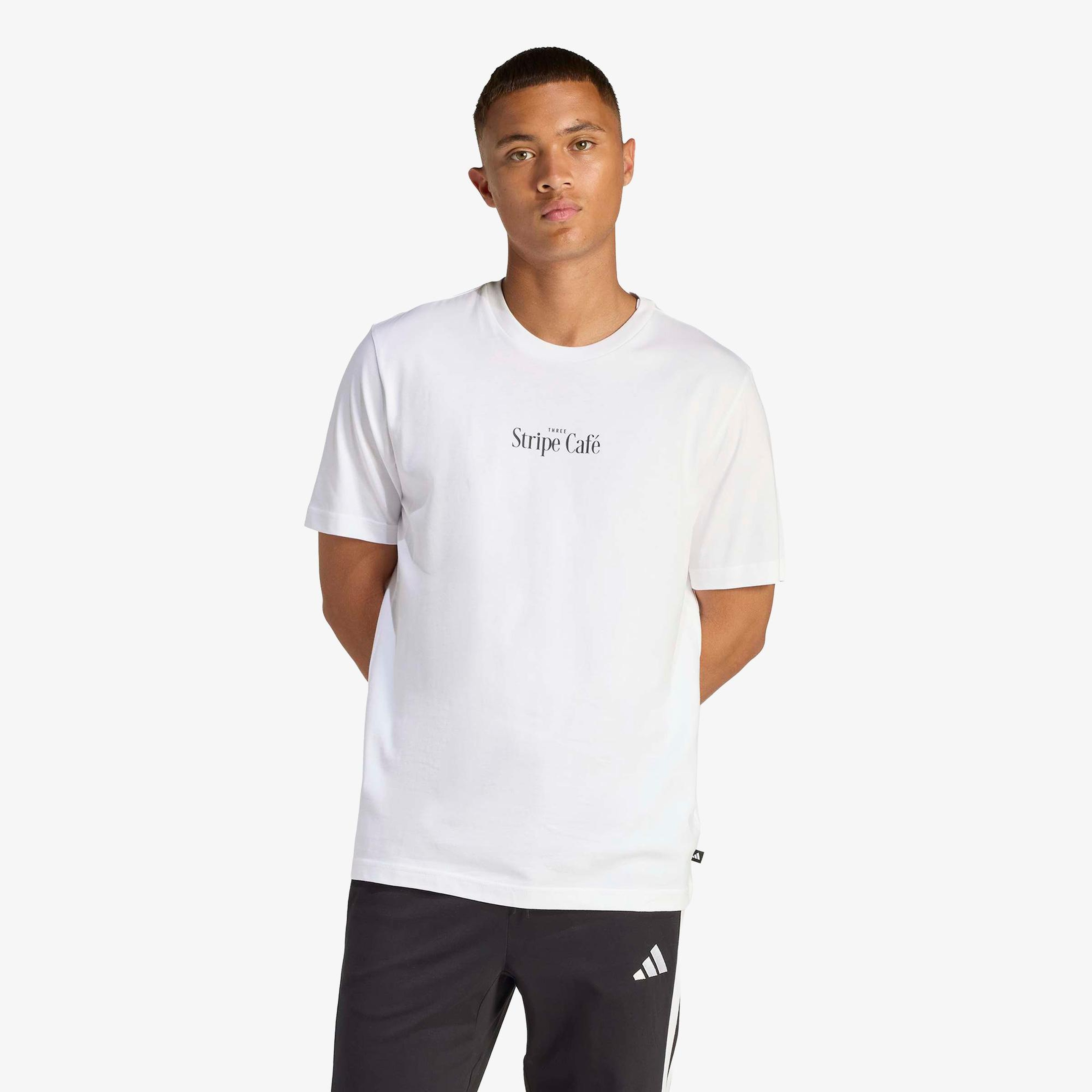 adidas Donut Box Erkek Beyaz T-Shirt