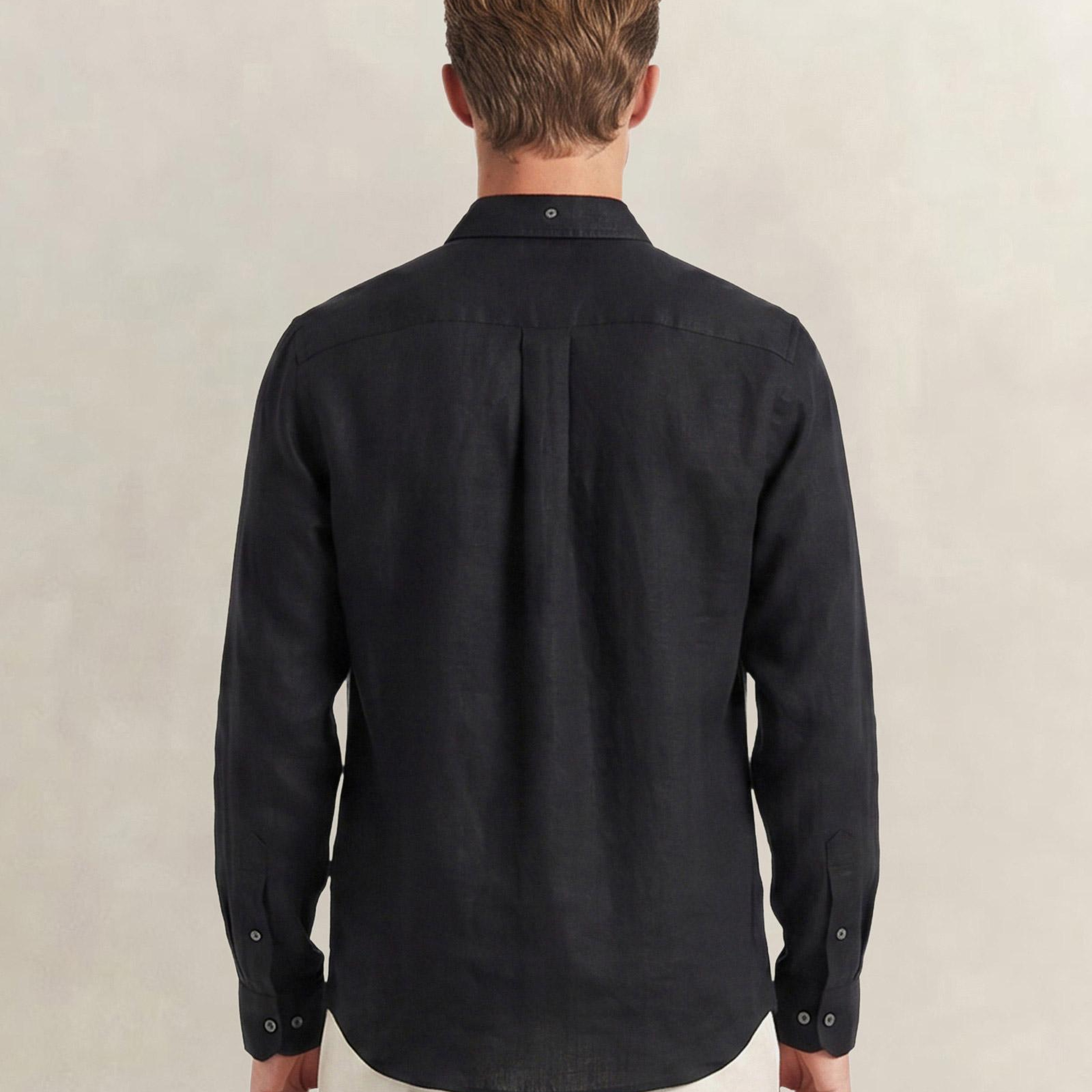 GANT Erkek Siyah Regular Fit Gömlek