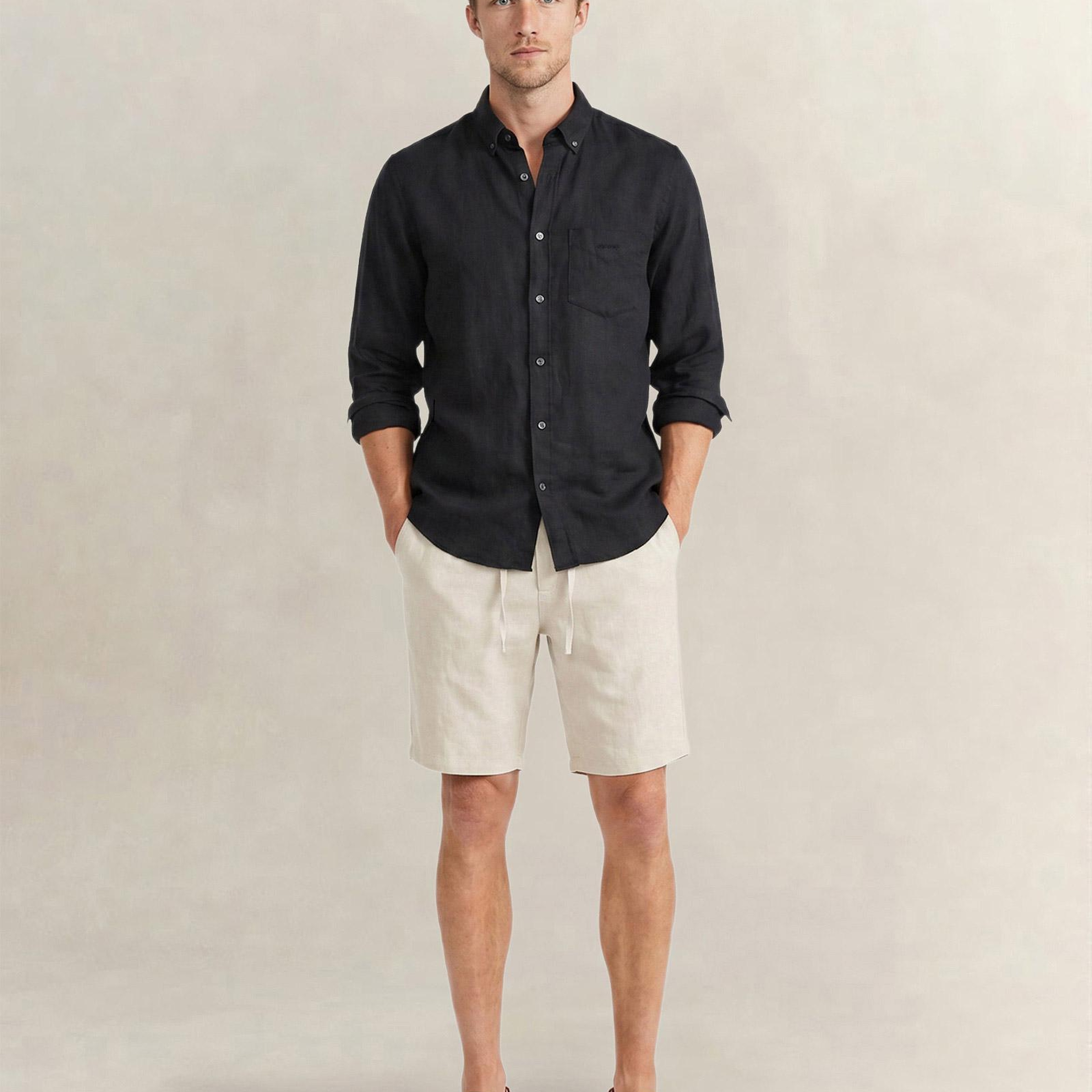 GANT Erkek Siyah Regular Fit Gömlek