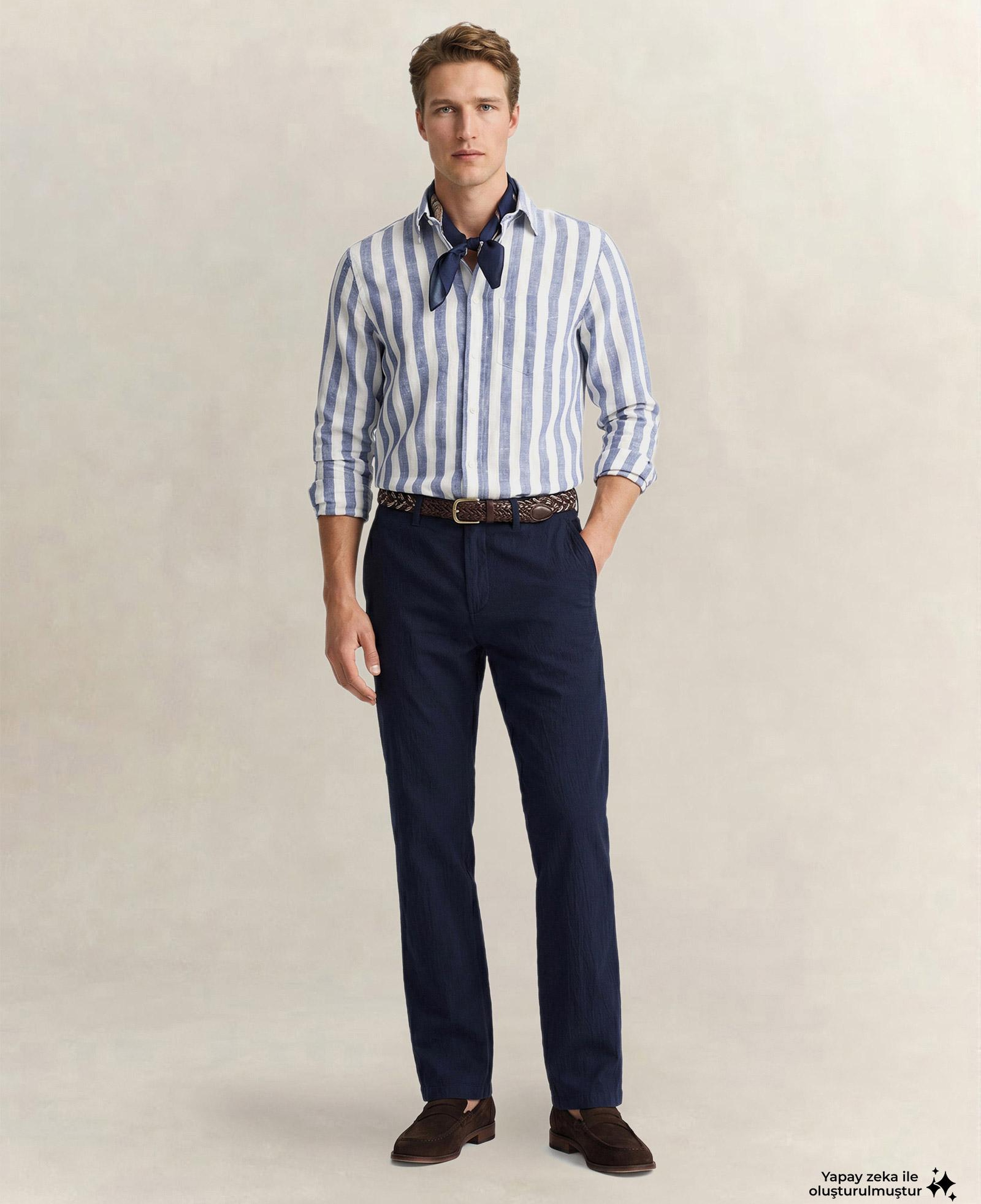 GANT Erkek Lacivert Regular Fit Pantolon
