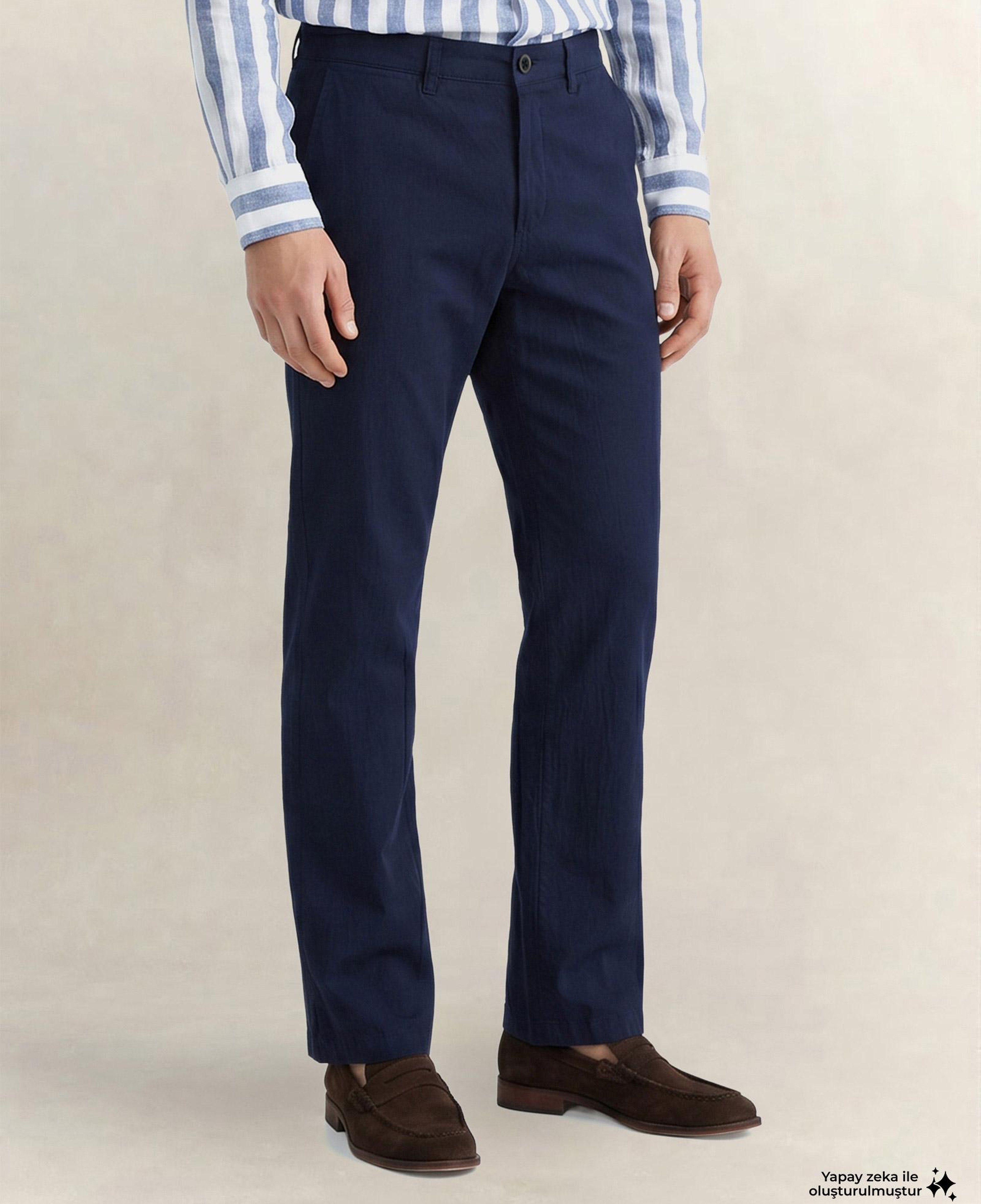 GANT Erkek Lacivert Regular Fit Pantolon