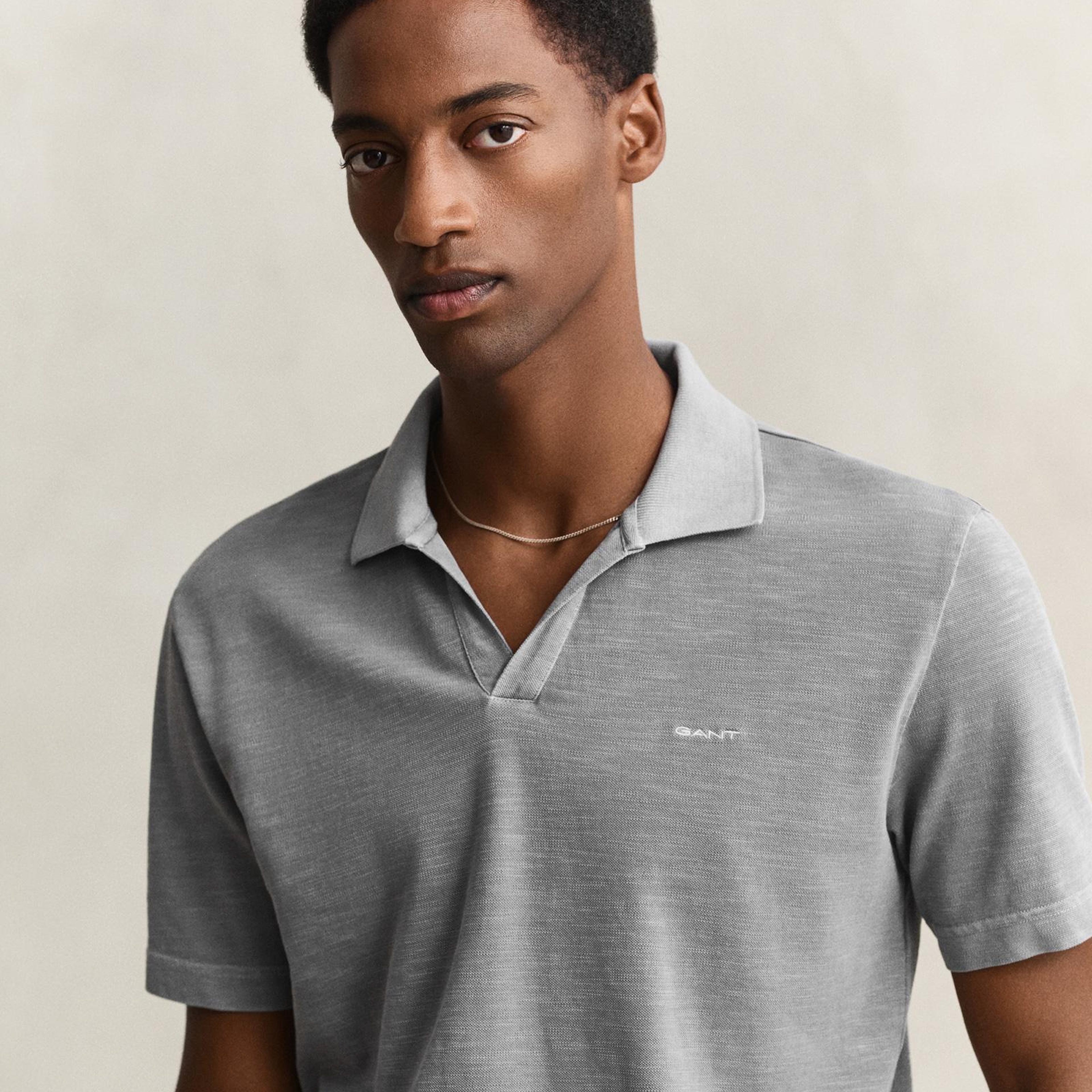 GANT Erkek Yeşil Regular Fit Polo Yaka T-Shirt