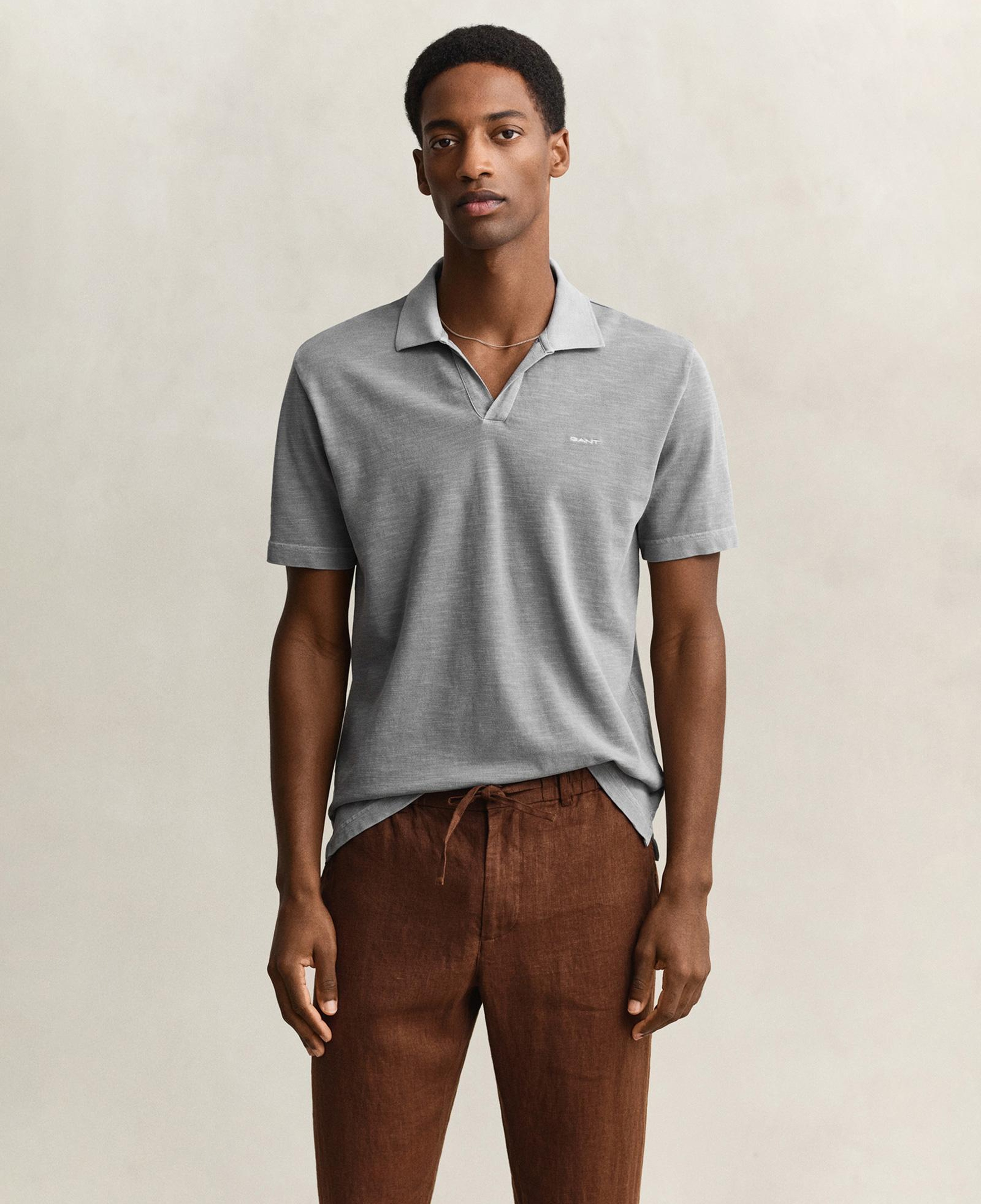GANT Erkek Yeşil Regular Fit Polo Yaka T-Shirt