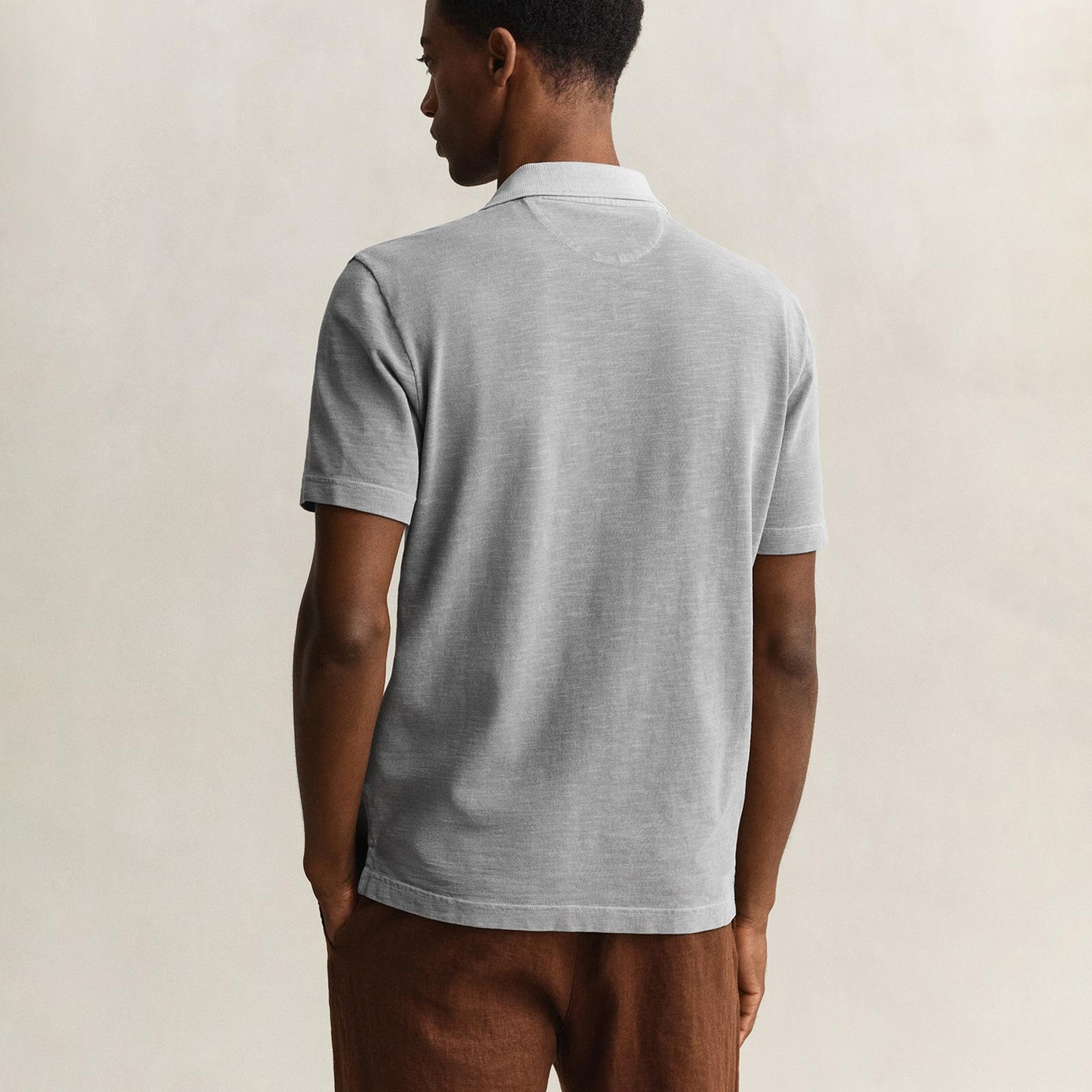 GANT Erkek Yeşil Regular Fit Polo Yaka T-Shirt