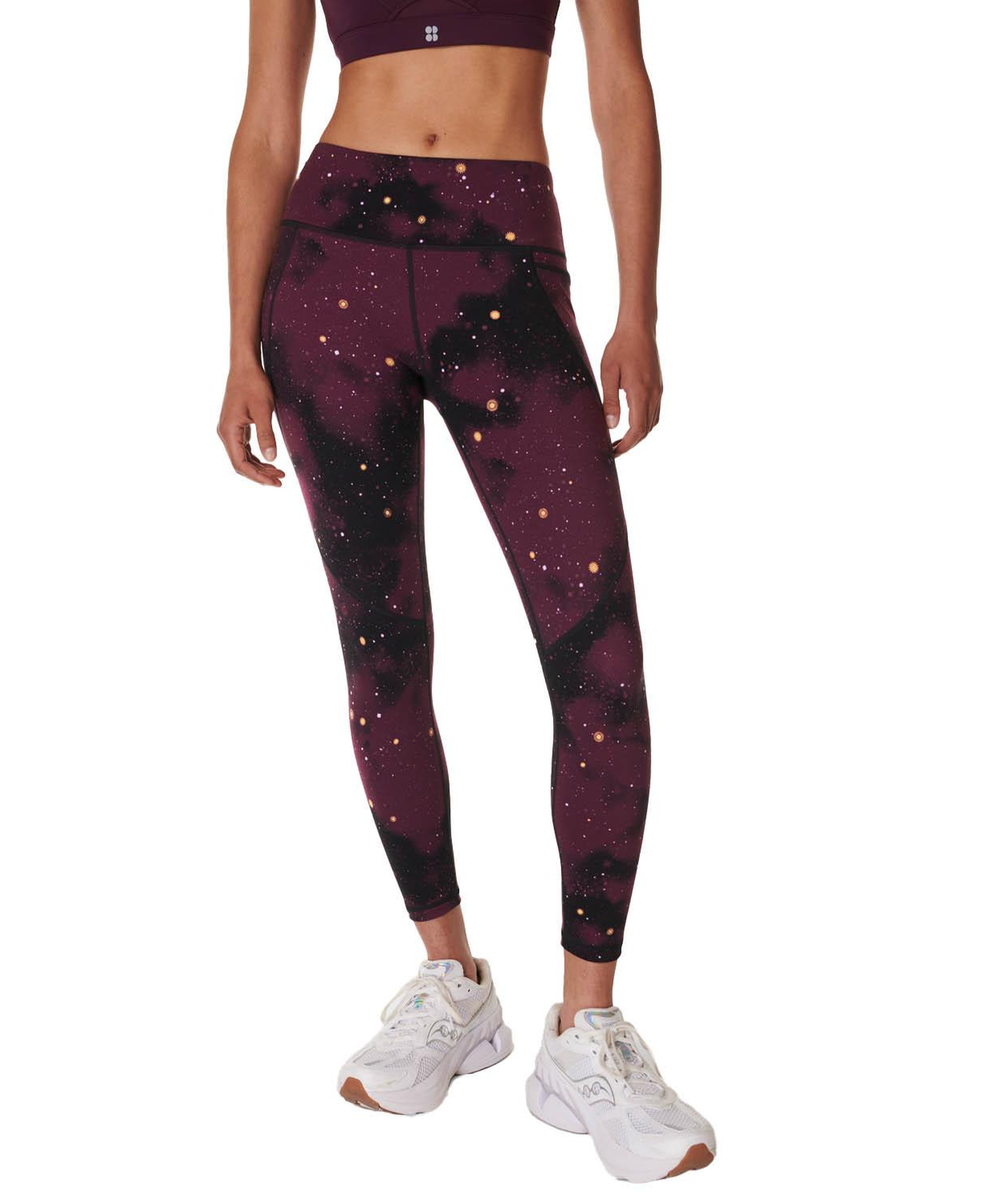 Sweaty Betty Power 78 Workout Leggings Kadın Mor Fitness Tayt