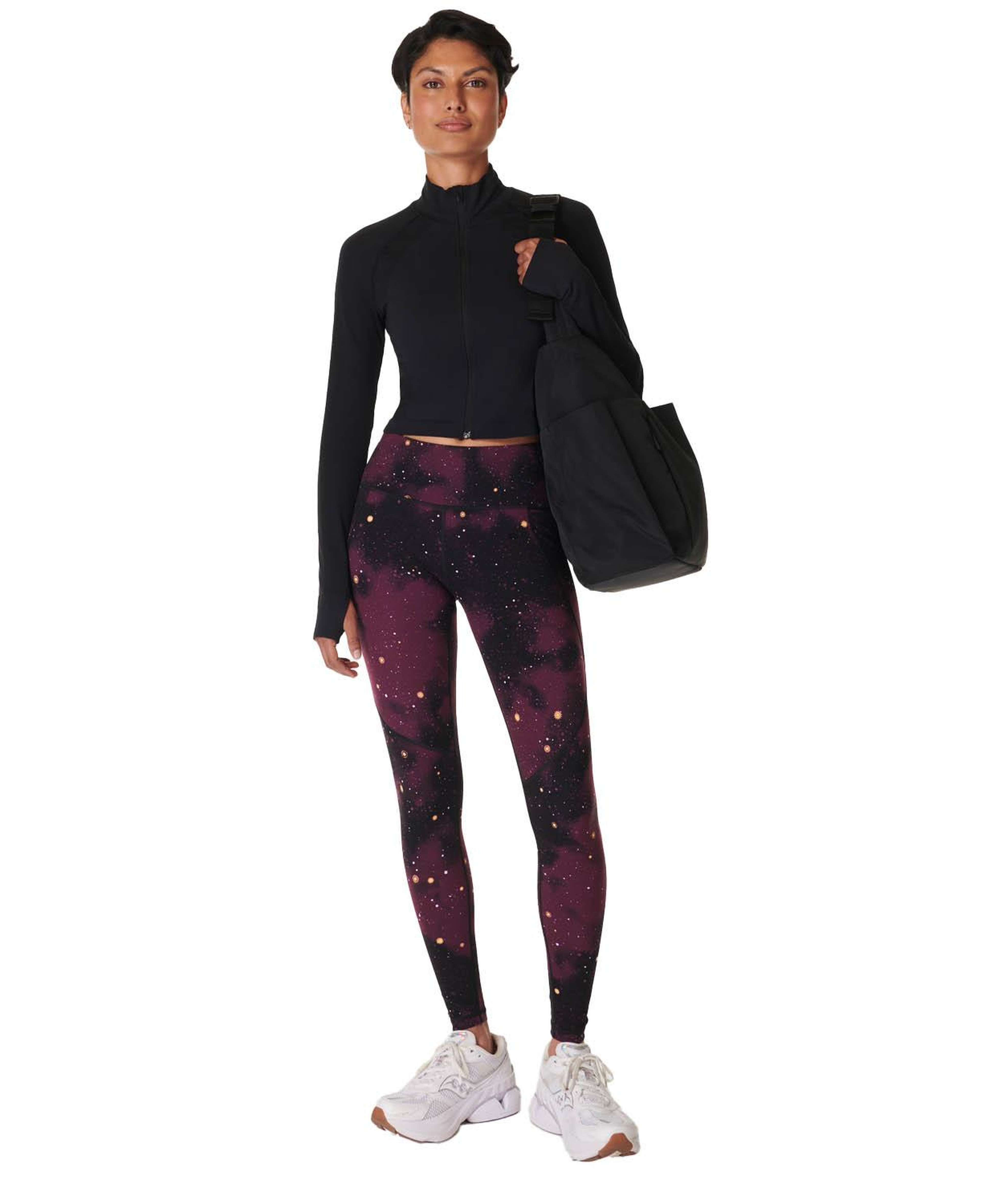 Sweaty Betty Power 78 Workout Leggings Kadın Mor Fitness Tayt