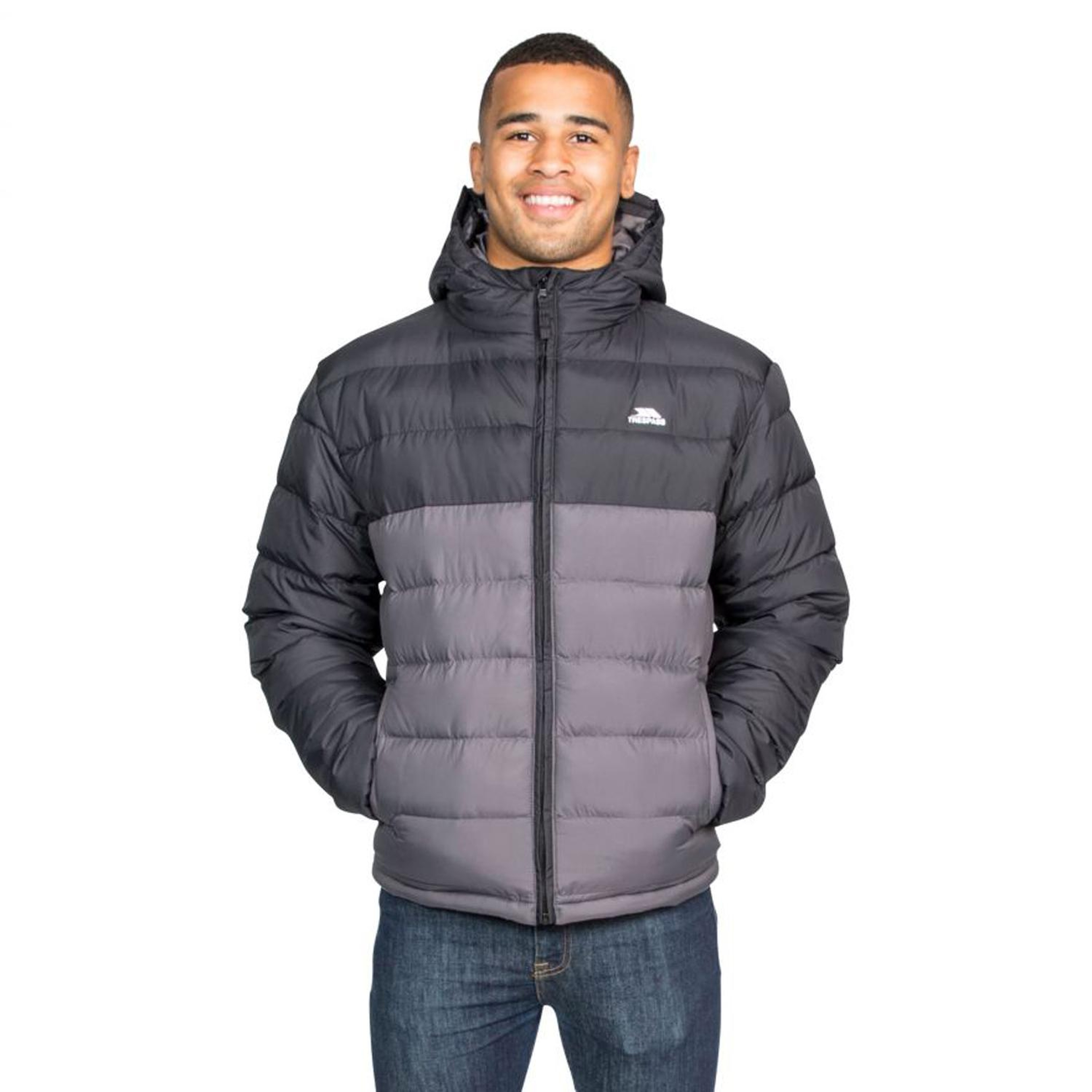 Trespass Oskar - Padded Erkek Siyah Outdoor Ceketi