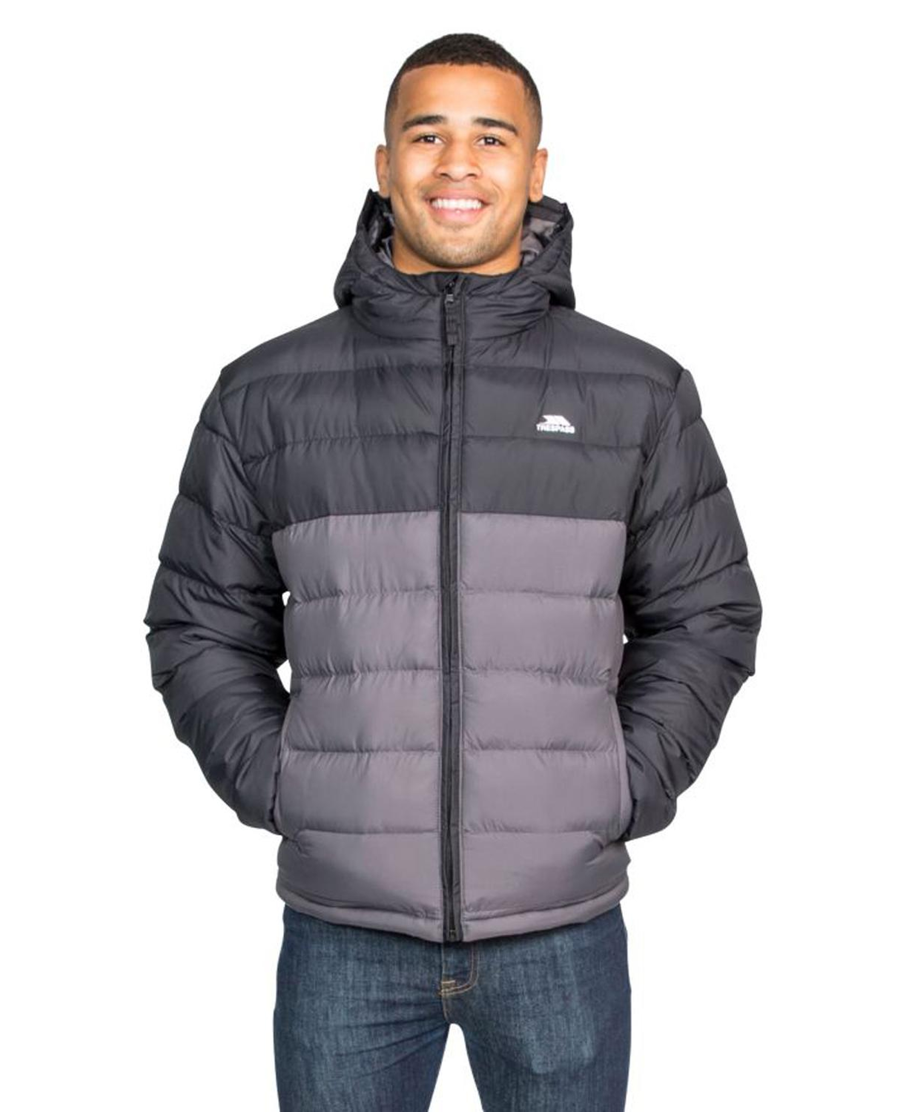 Trespass Oskar - Padded Erkek Siyah Outdoor Ceketi