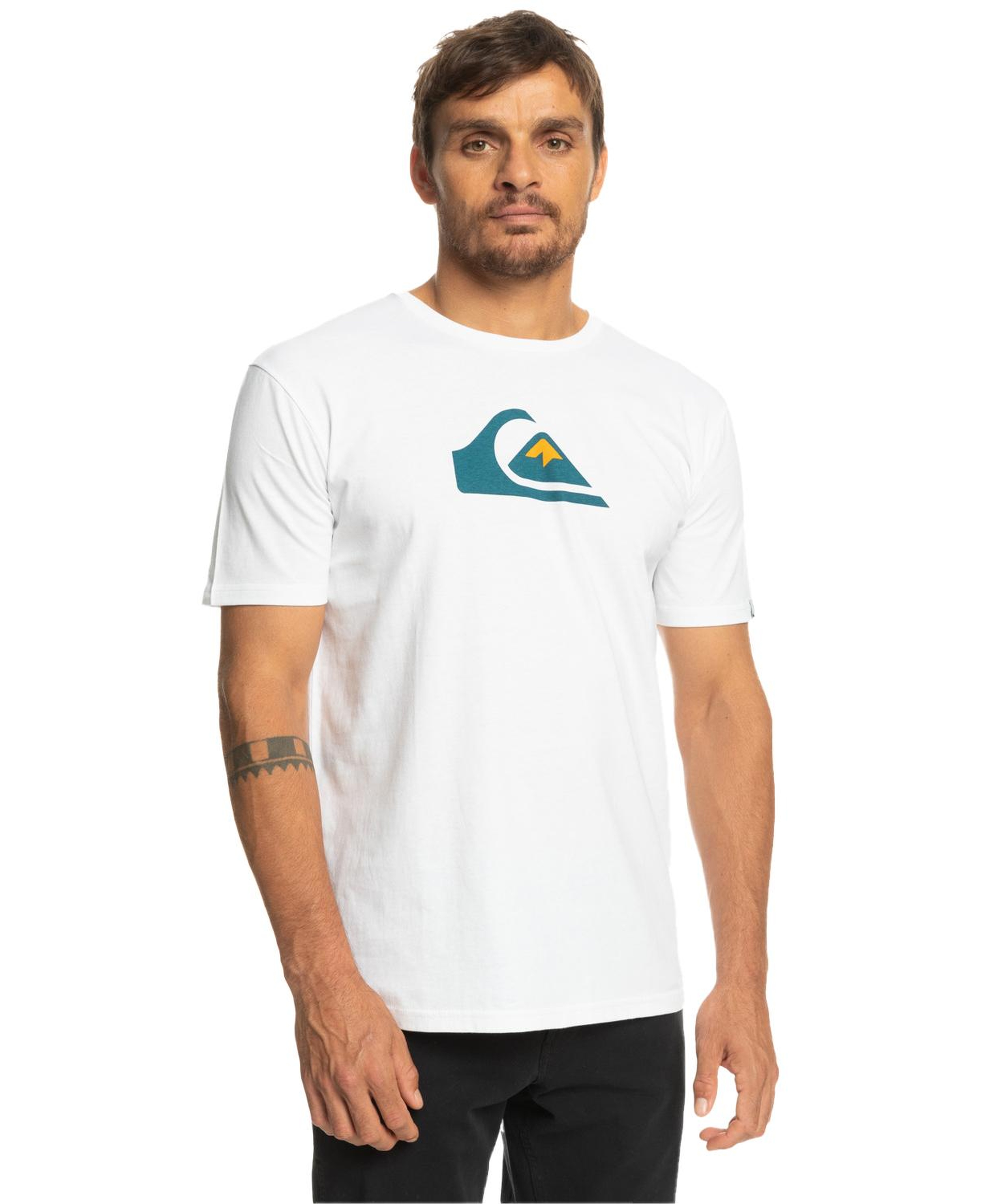 Quiksilver Complogo Erkek Beyaz Tişört