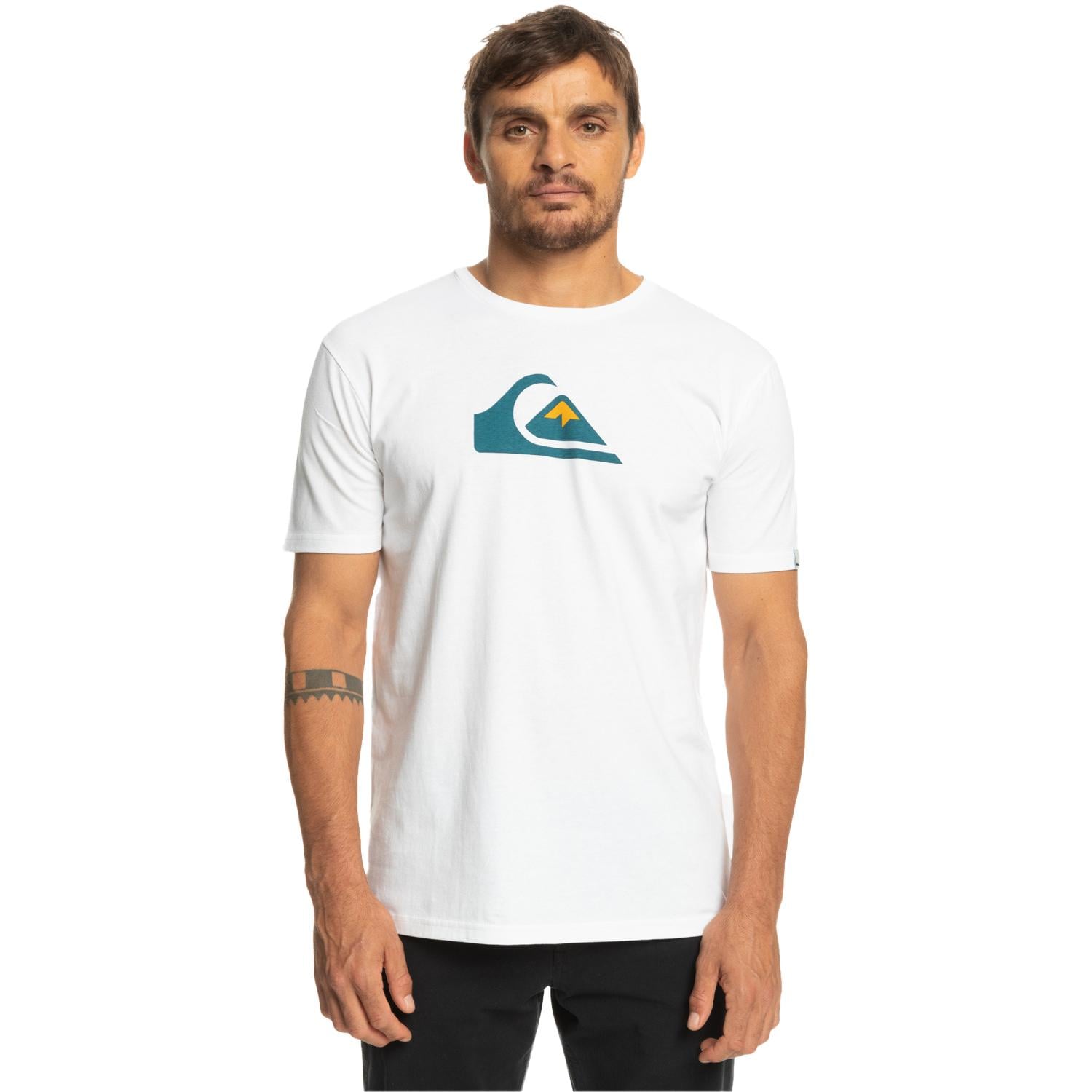 Quiksilver Complogo Erkek Beyaz Tişört