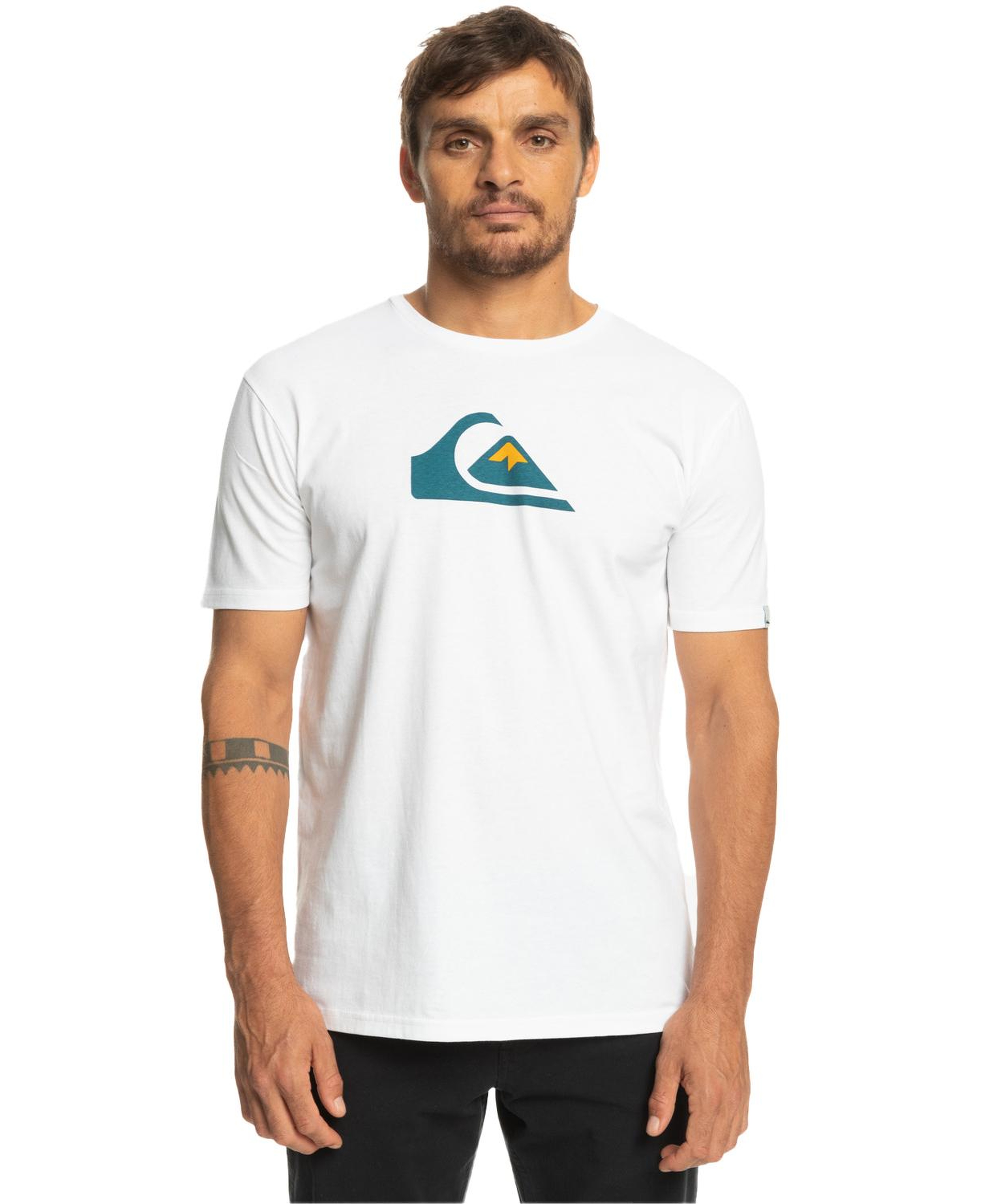 Quiksilver Complogo Erkek Beyaz Tişört