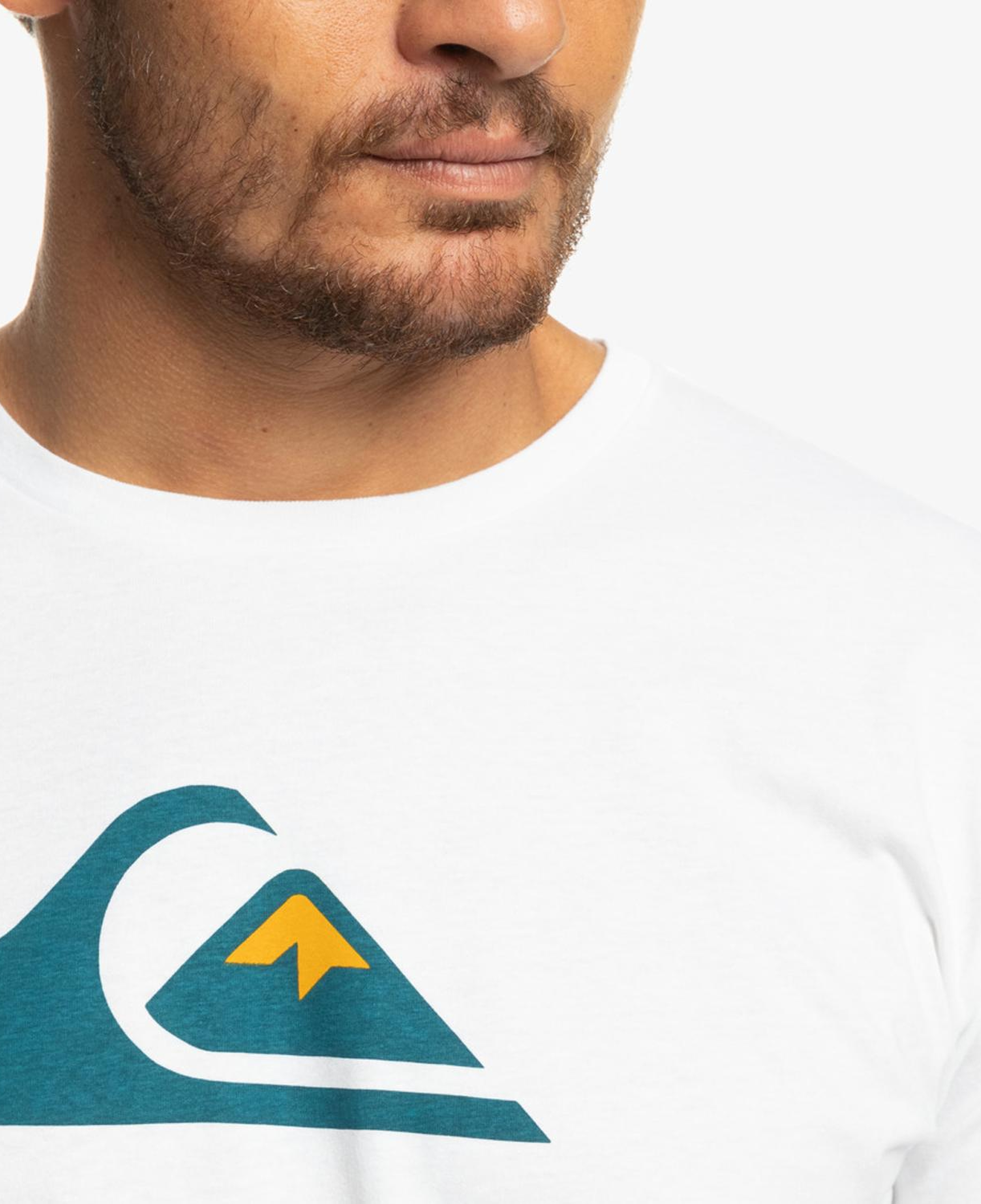 Quiksilver Complogo Erkek Beyaz Tişört