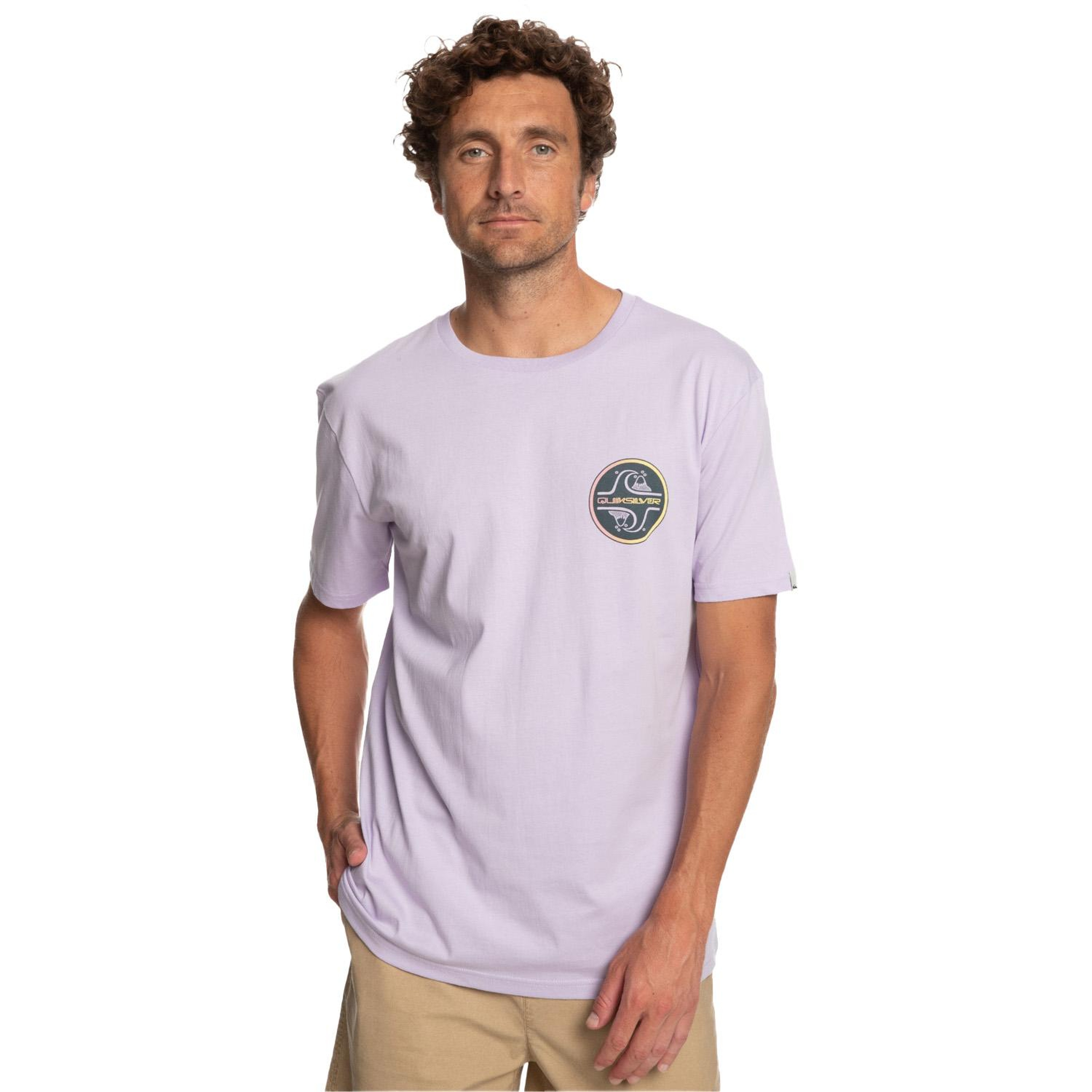 Quiksilver Corebubble Erkek Mor Tişört