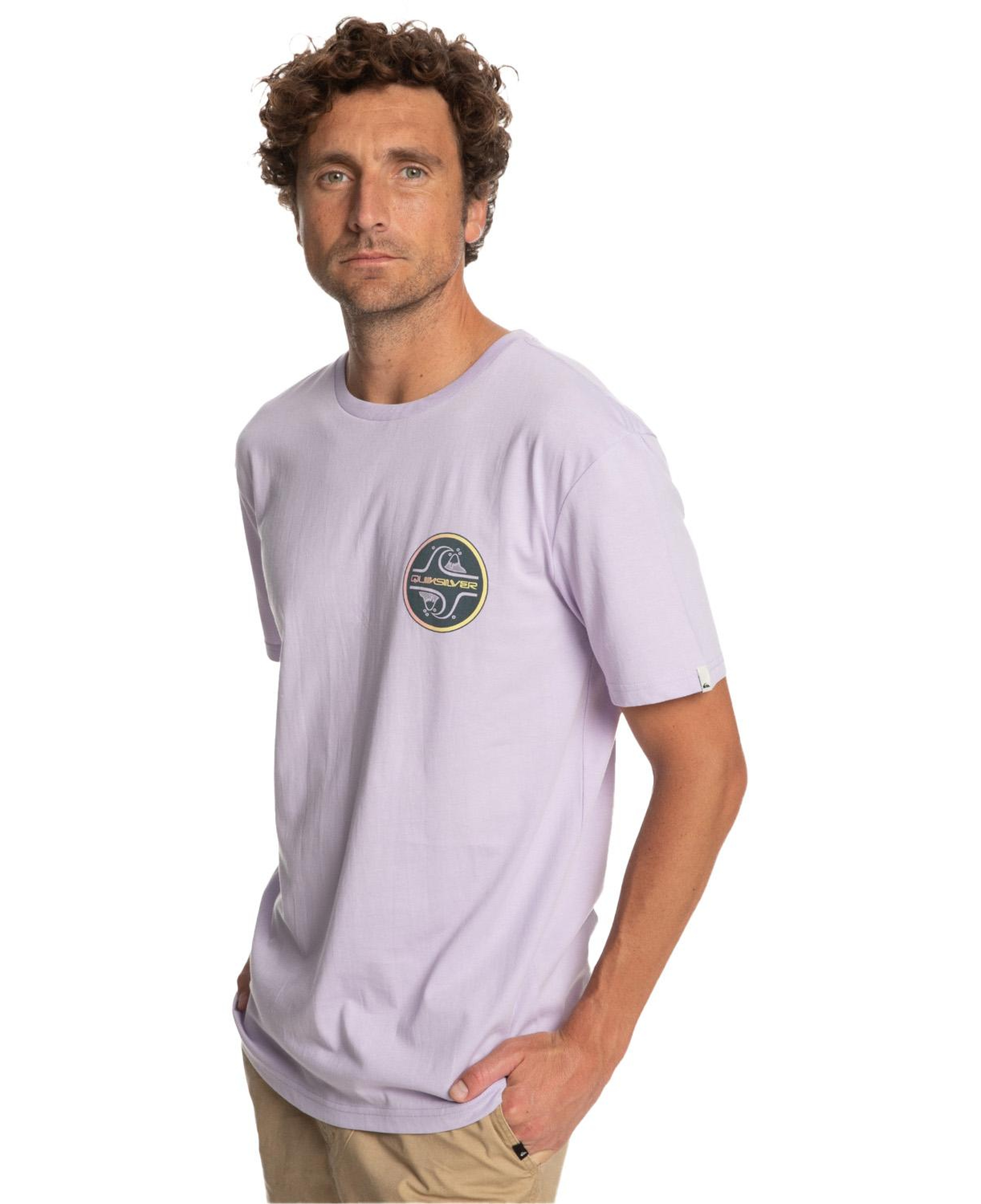 Quiksilver Corebubble Erkek Mor Tişört