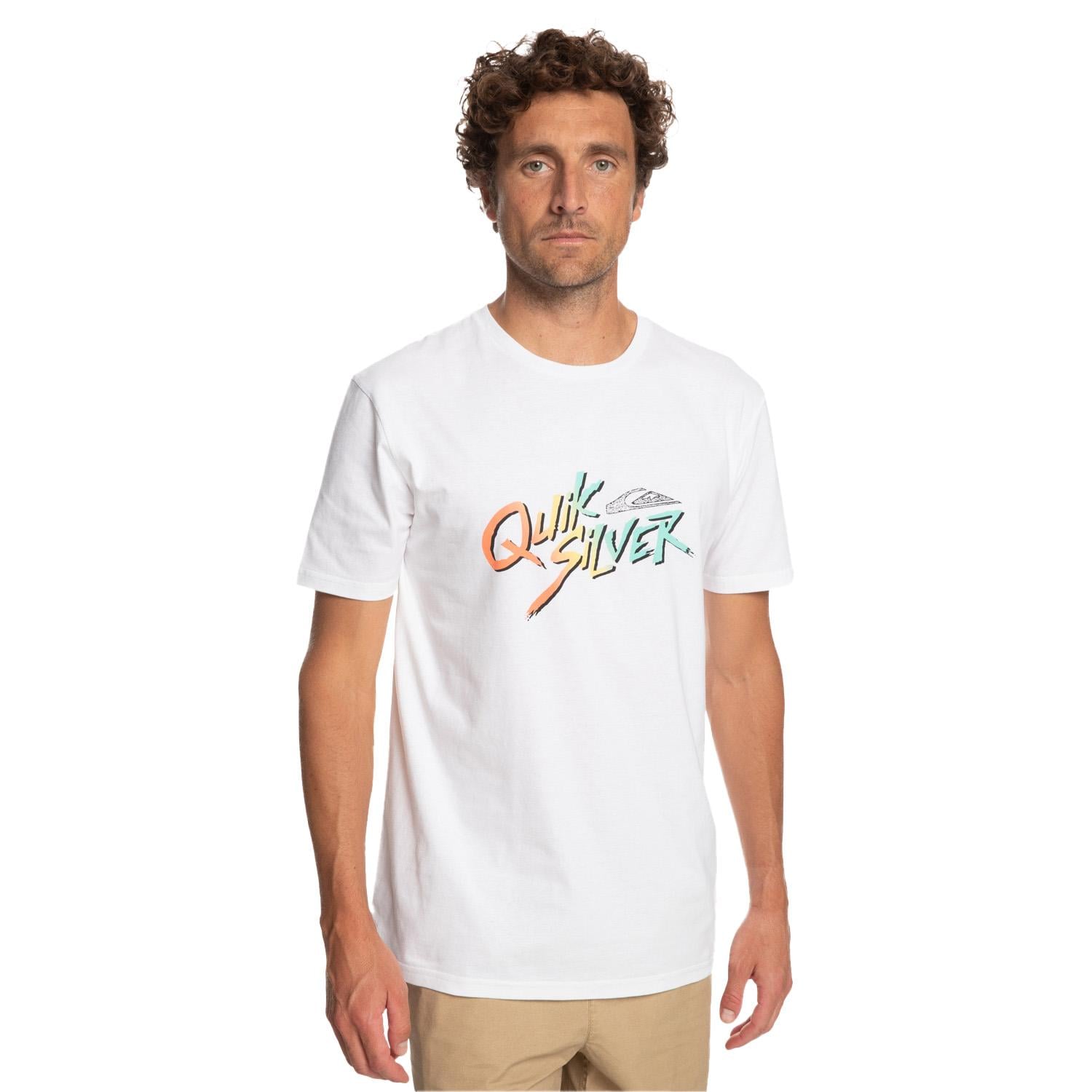 Quiksilver Signaturemove Erkek Beyaz Tişört