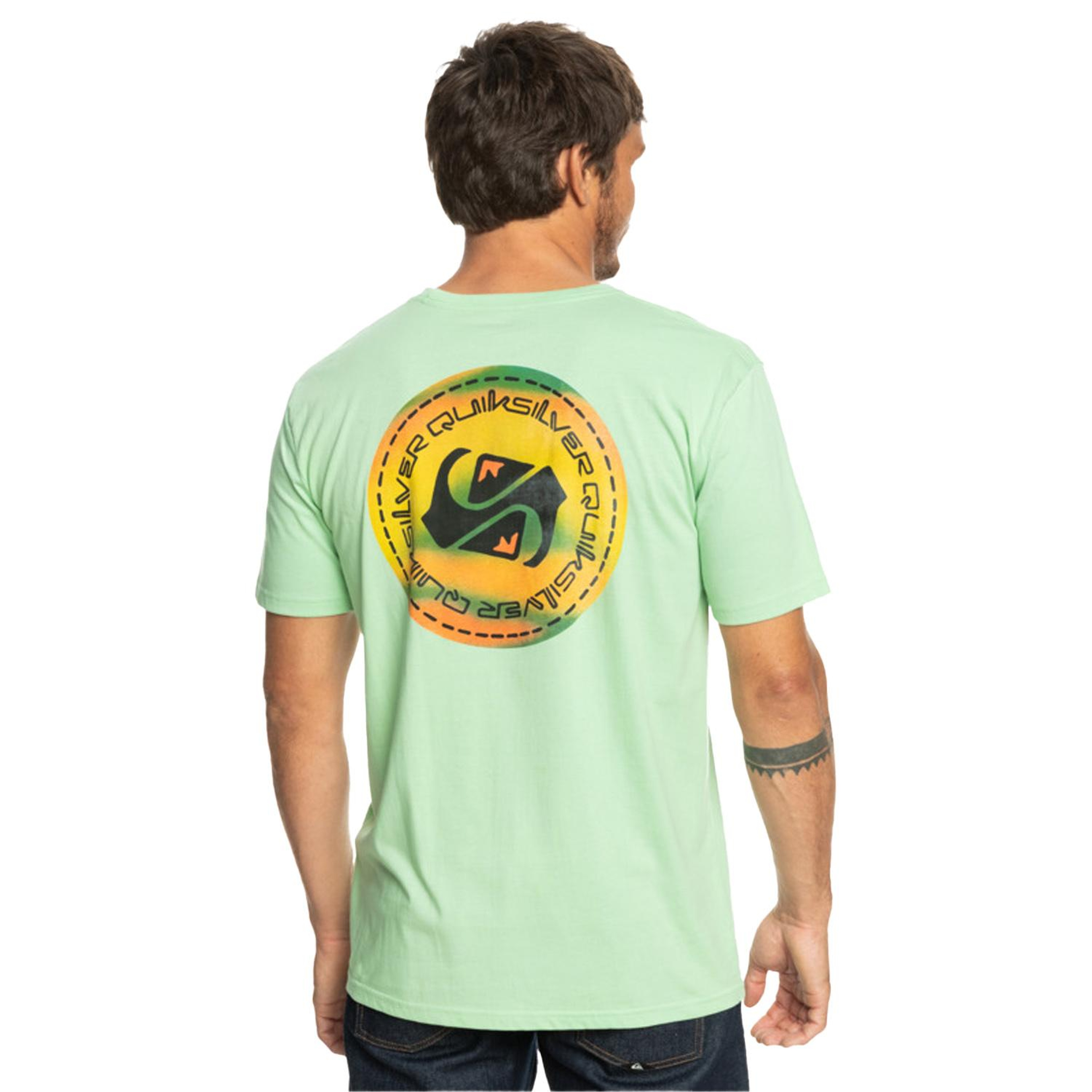 Quiksilver Colourflow Erkek Yeşil Tişört