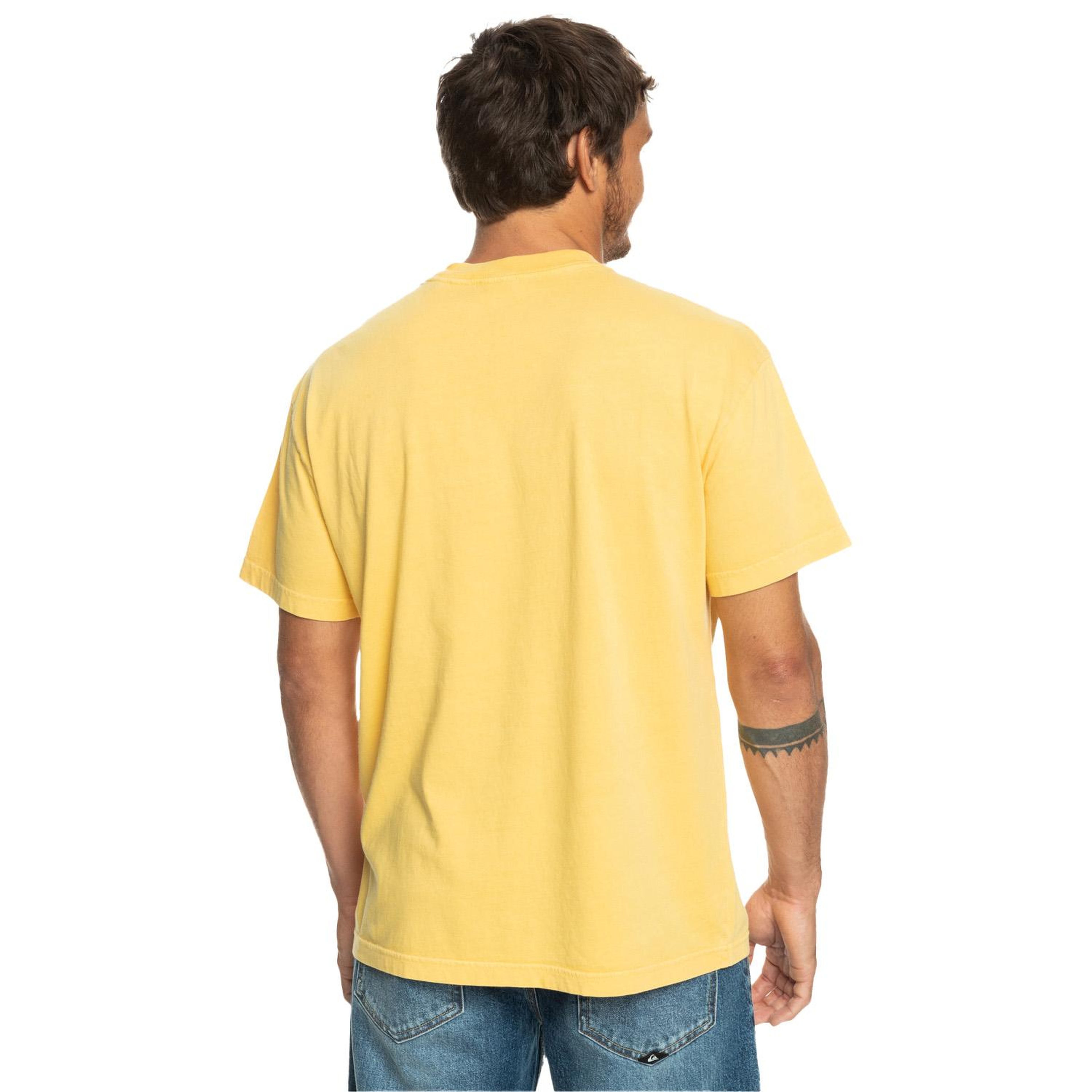 Quiksilver Naturaldye Erkek Sarı Tişört