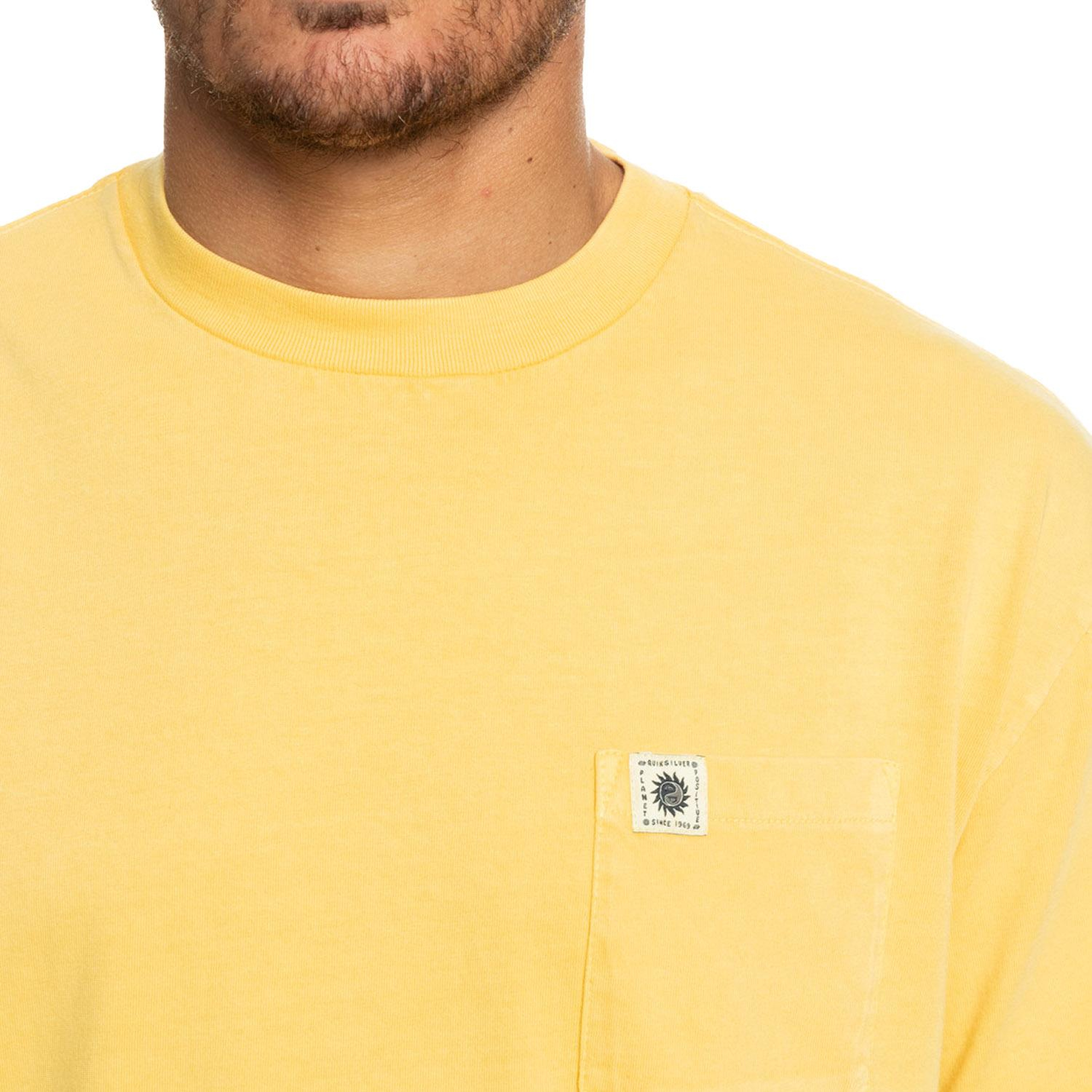 Quiksilver Naturaldye Erkek Sarı Tişört