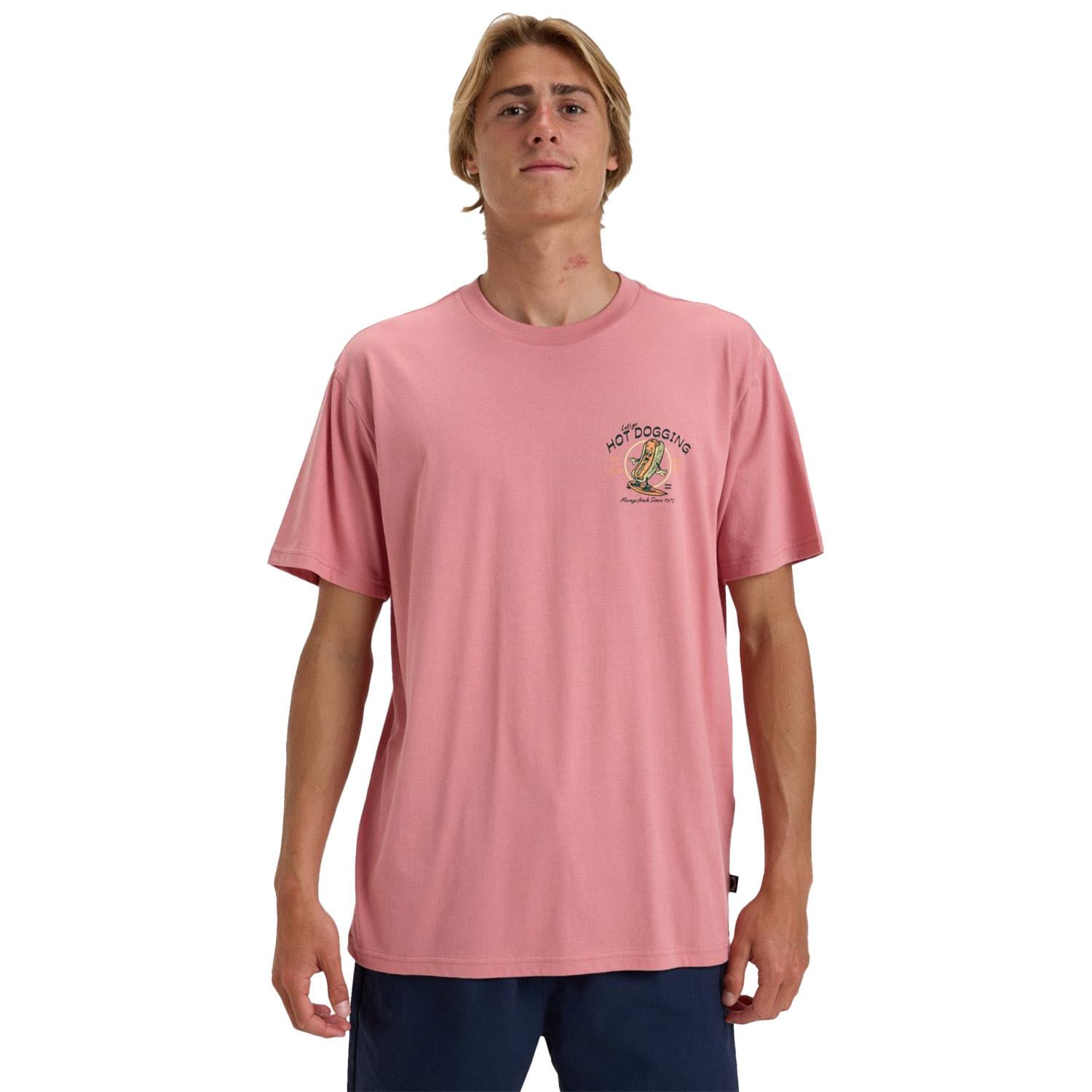 Billabong Lunch Break Erkek Pembe Tişört