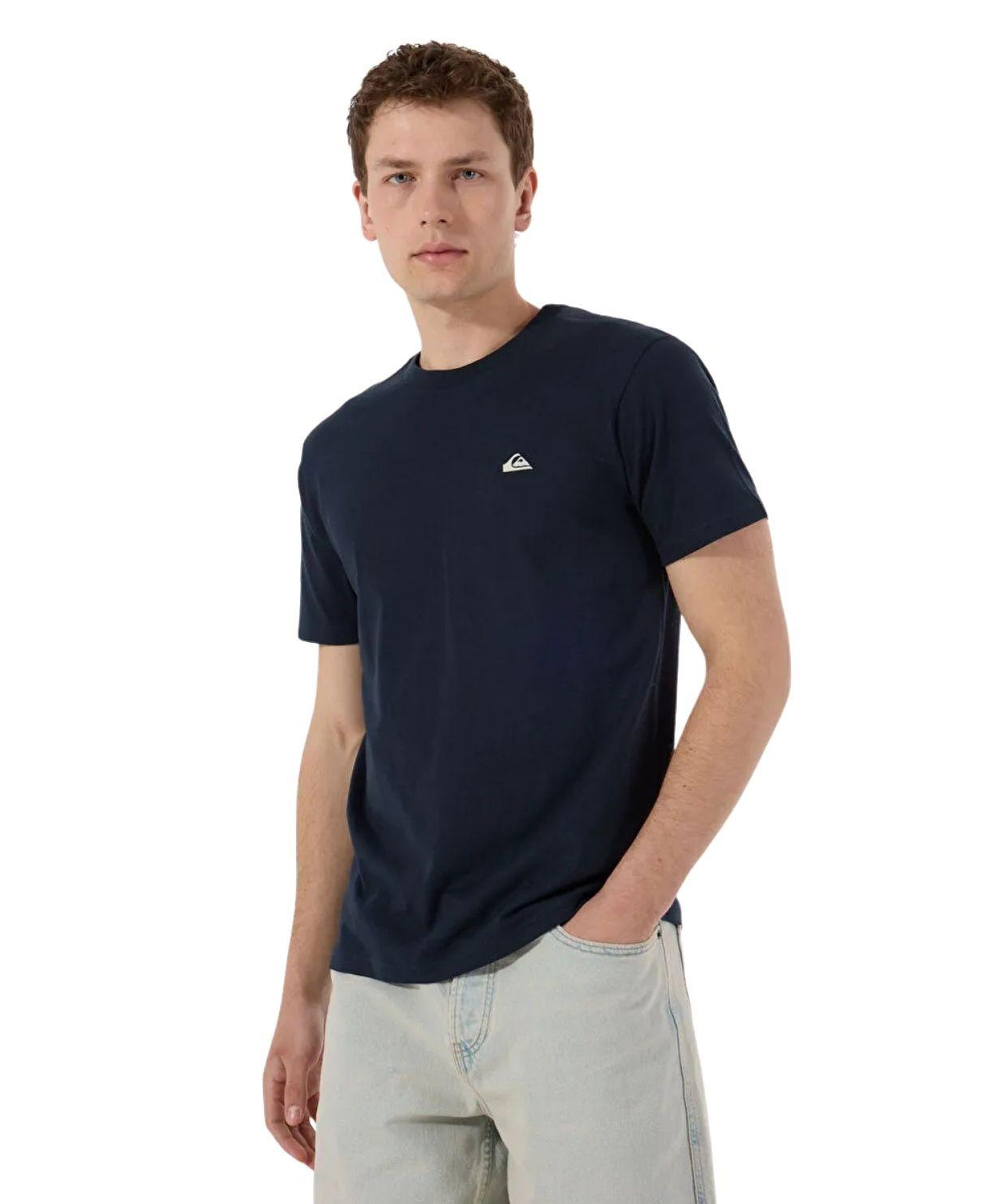 Quiksilver Basicscreenssym Erkek Mavi Tişört