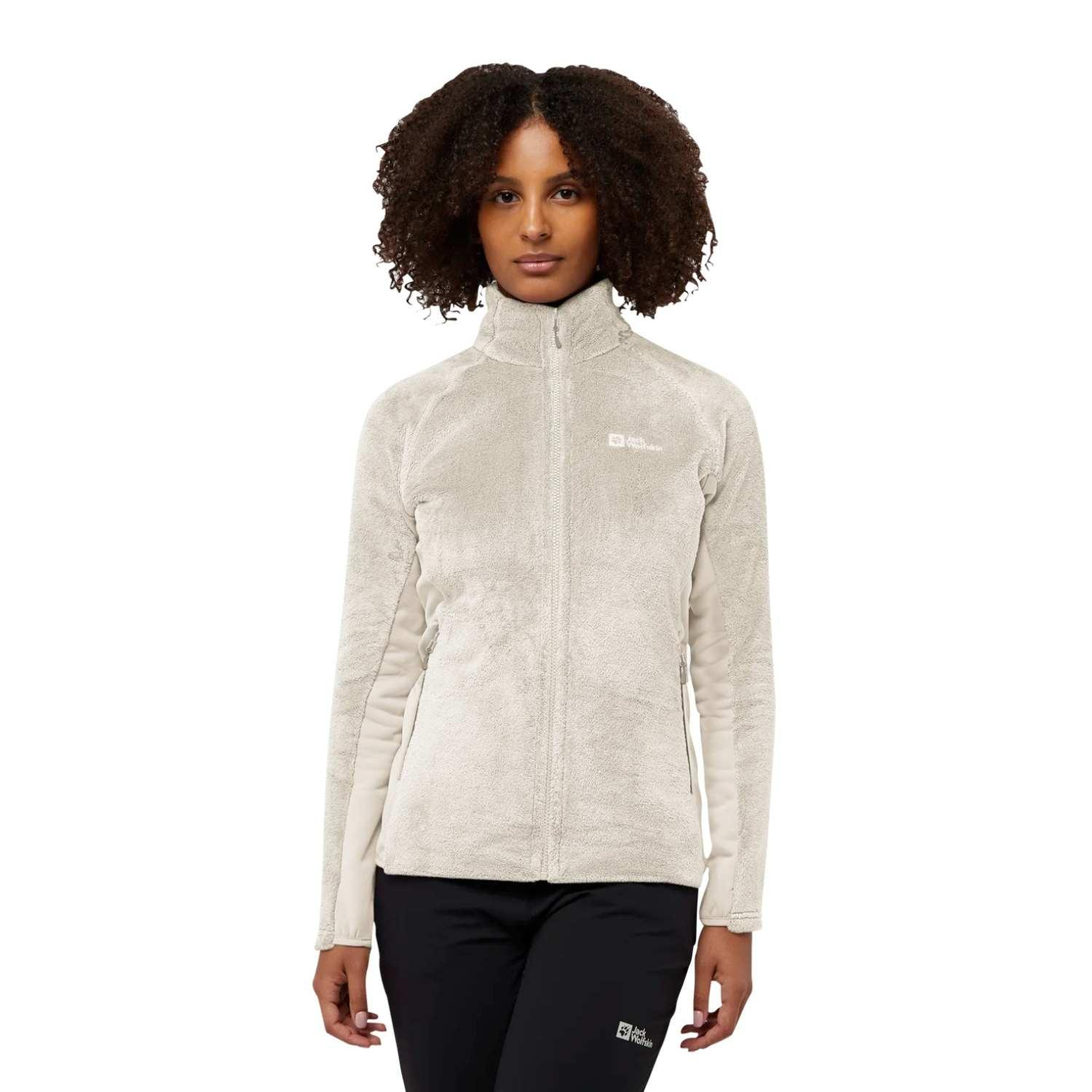 Jack Wolfskin Rotwand Fz Kadın Bej Polar Ceket